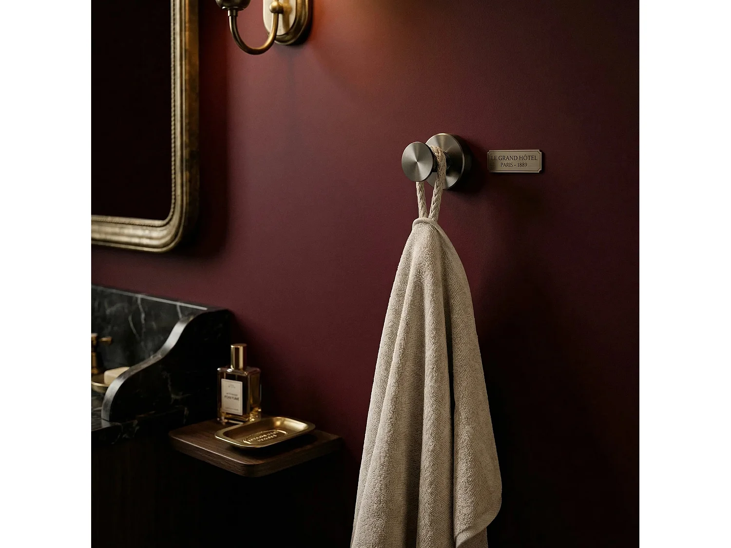 Cintre De Salle De Bain Rea 6606 Modern Titanium