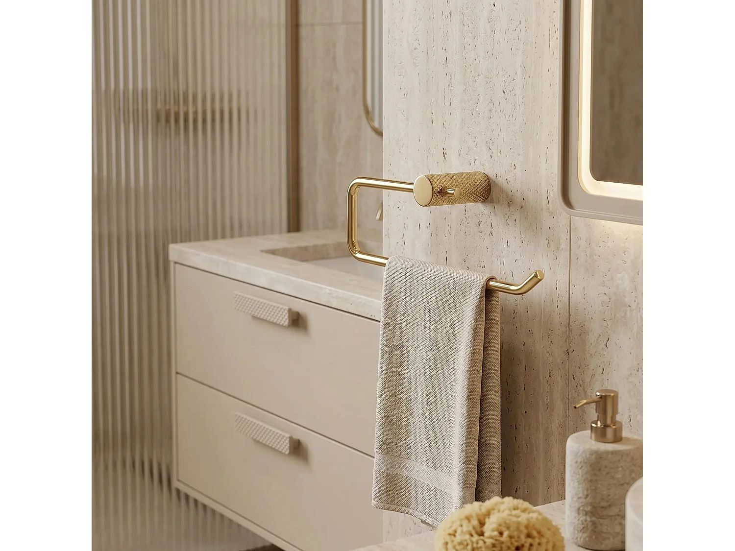 Porte-Serviette Rea Otto A62310G Gold