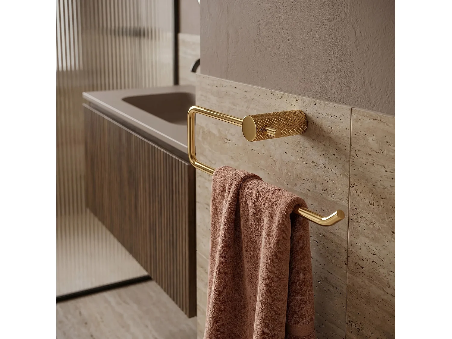 Porte-Serviette Rea Otto A62310G Gold