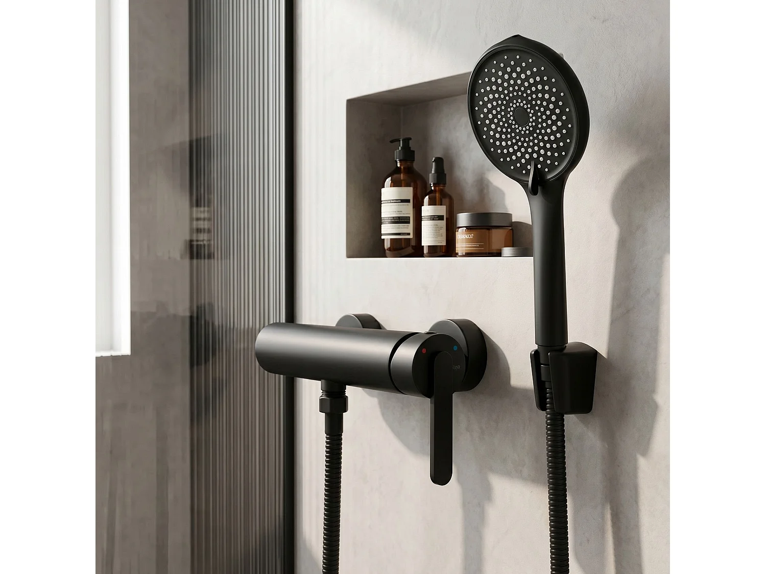 Robinet De Douche Rea Ontario Side Black