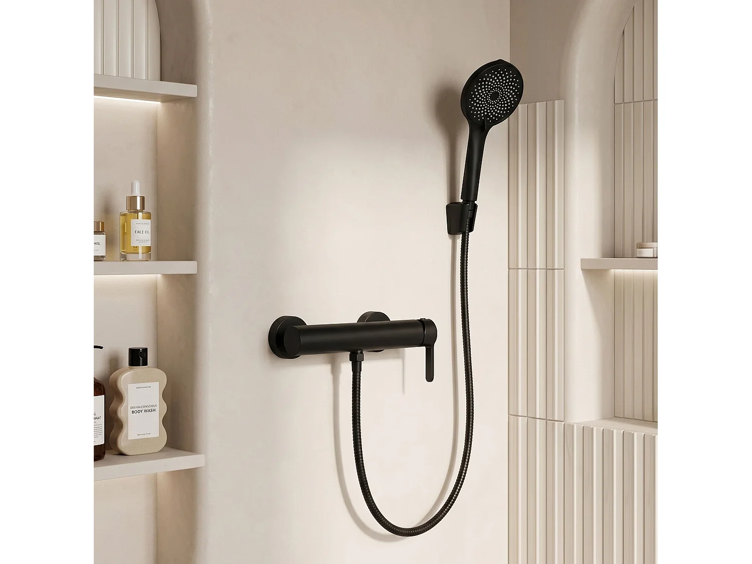 Robinet De Douche Rea Ontario Side Black