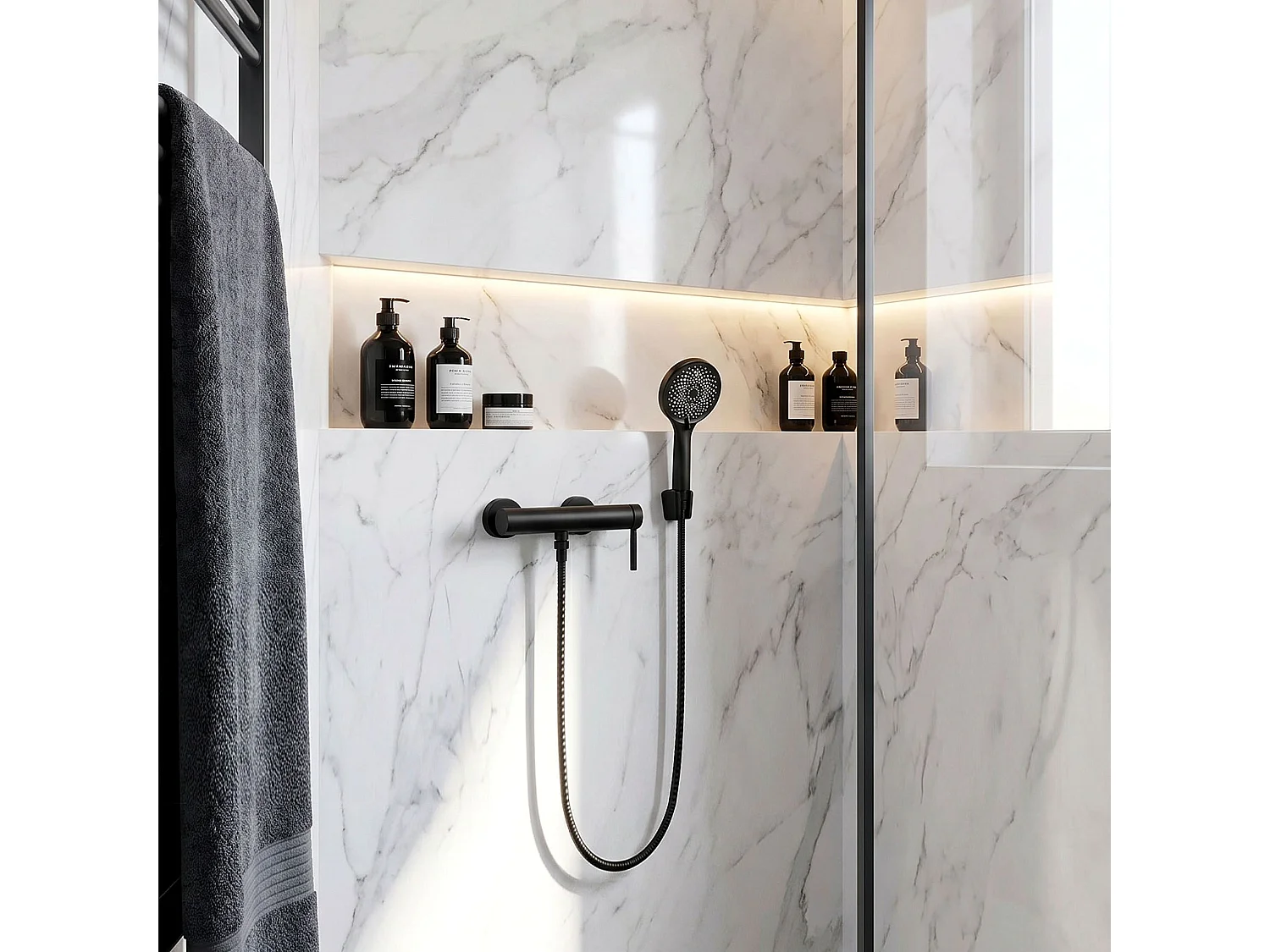 Robinet De Douche Rea Rivo Black