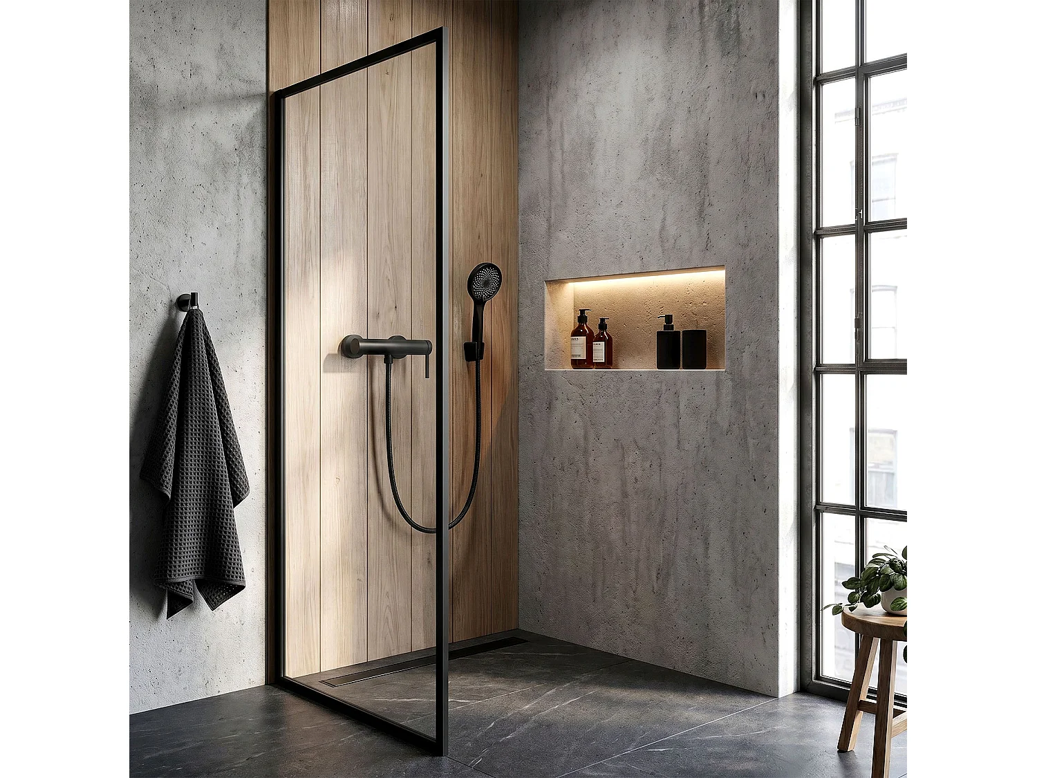 Robinet De Douche Rea Rivo Black