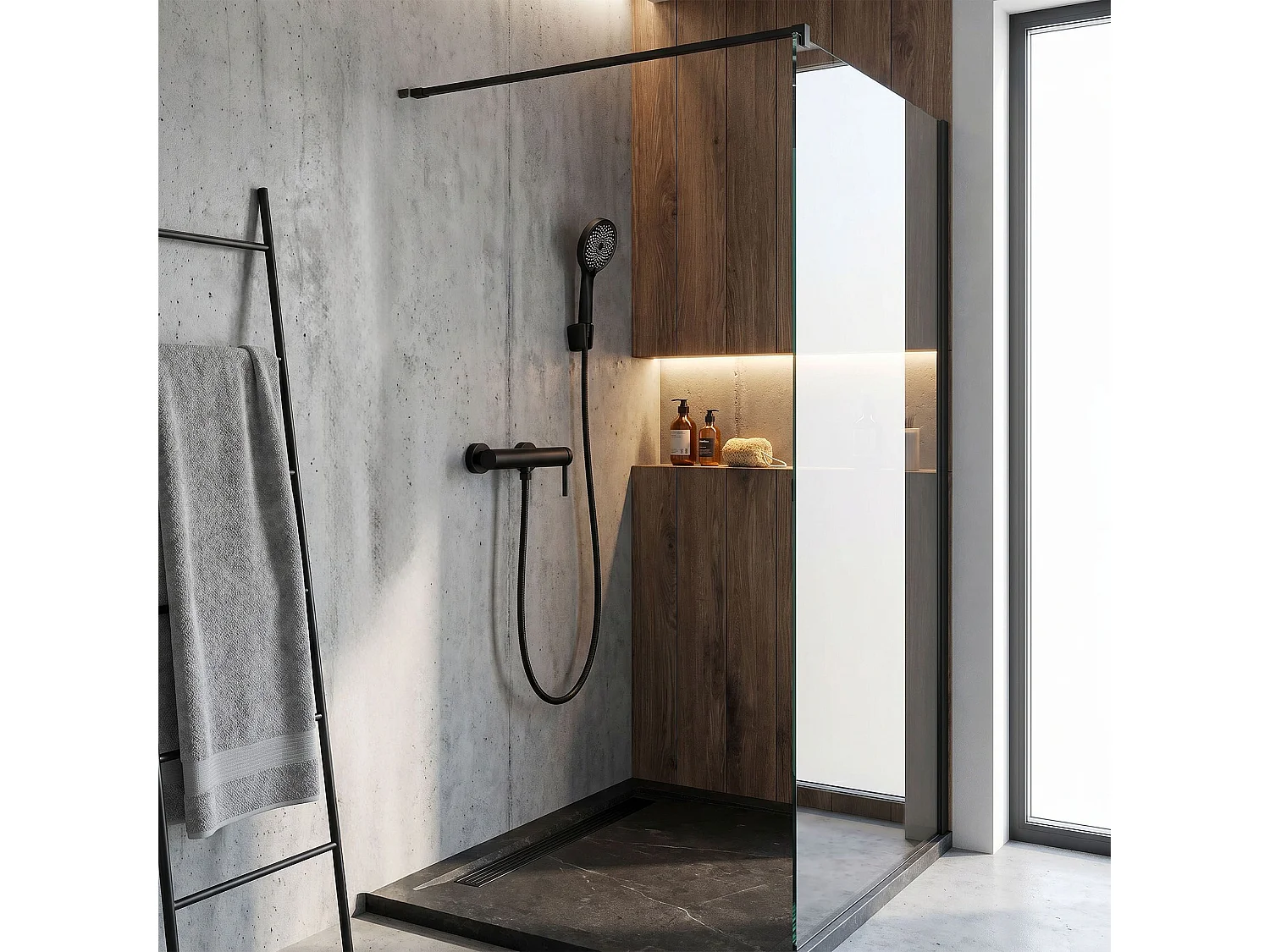 Robinet De Douche Rea Rivo Black