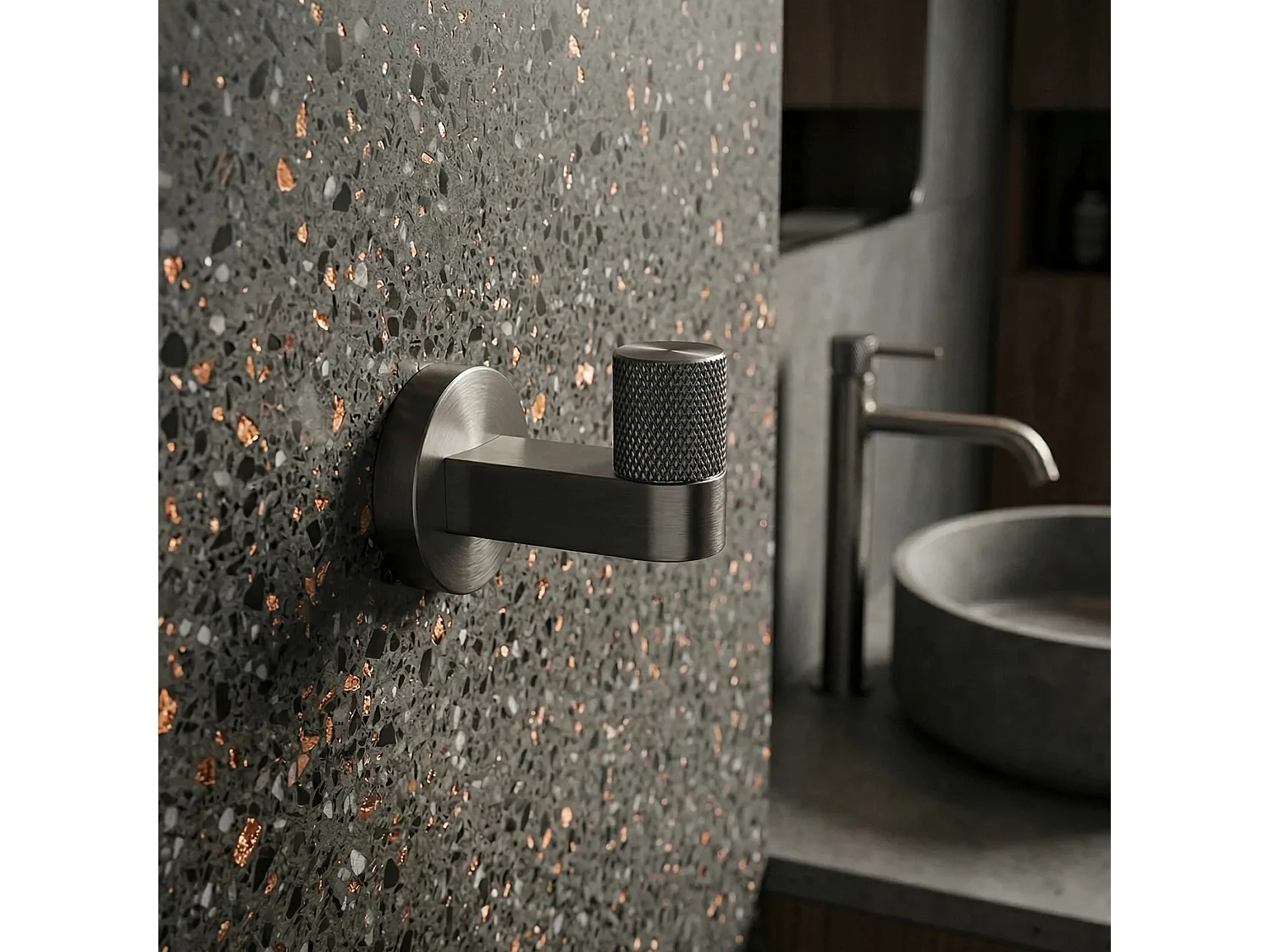 Cintre De Salle De Bain Rea 39104 Ori Titanium