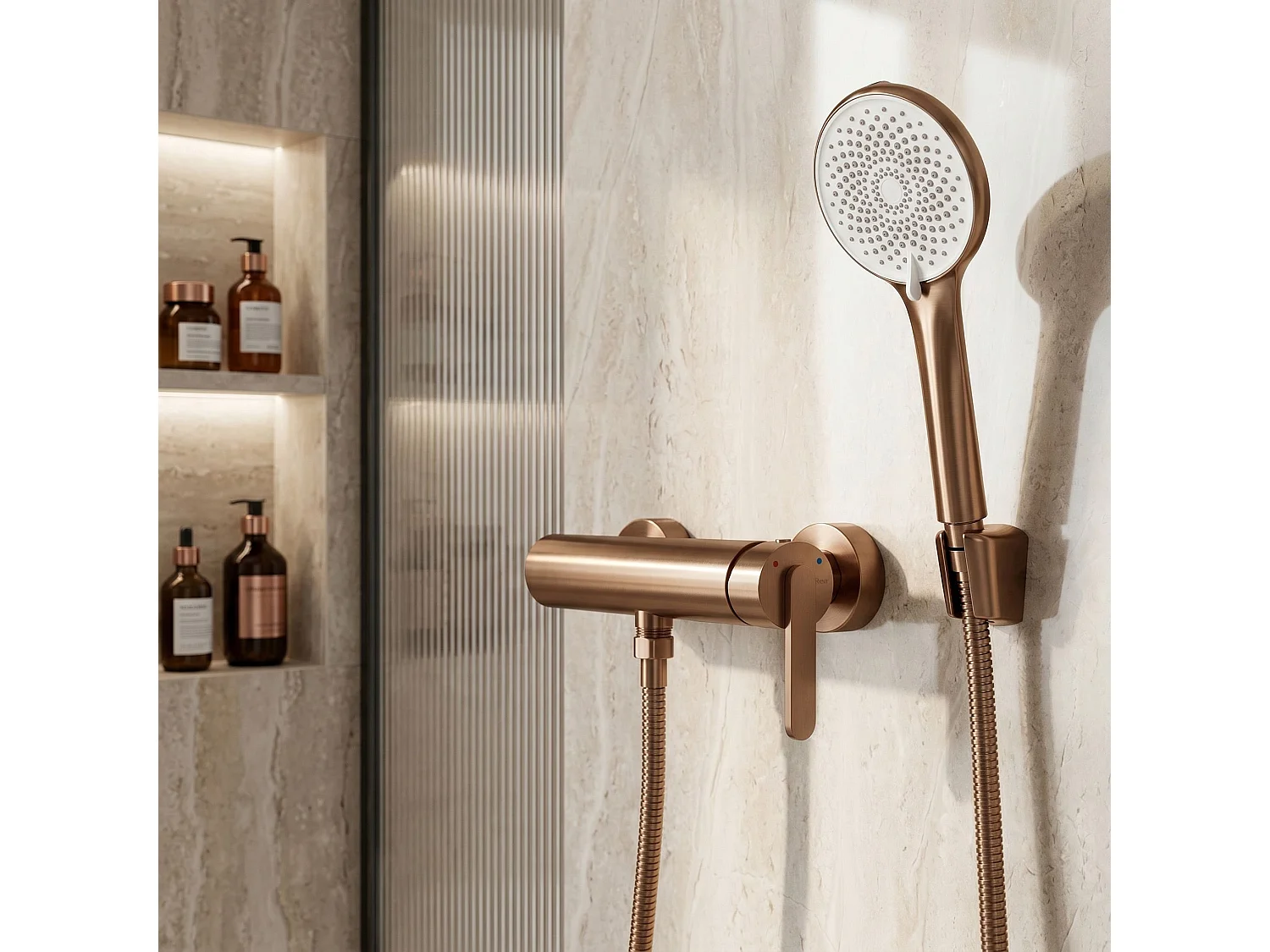 Robinet De Douche Rea Ontario Side Brush Copper