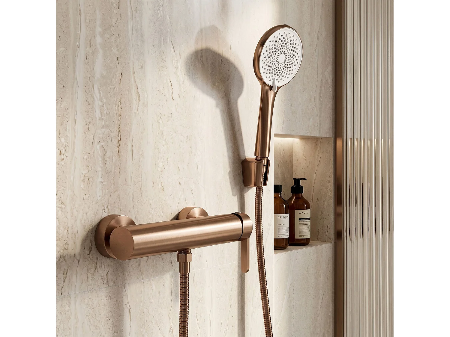 Robinet De Douche Rea Ontario Side Brush Copper