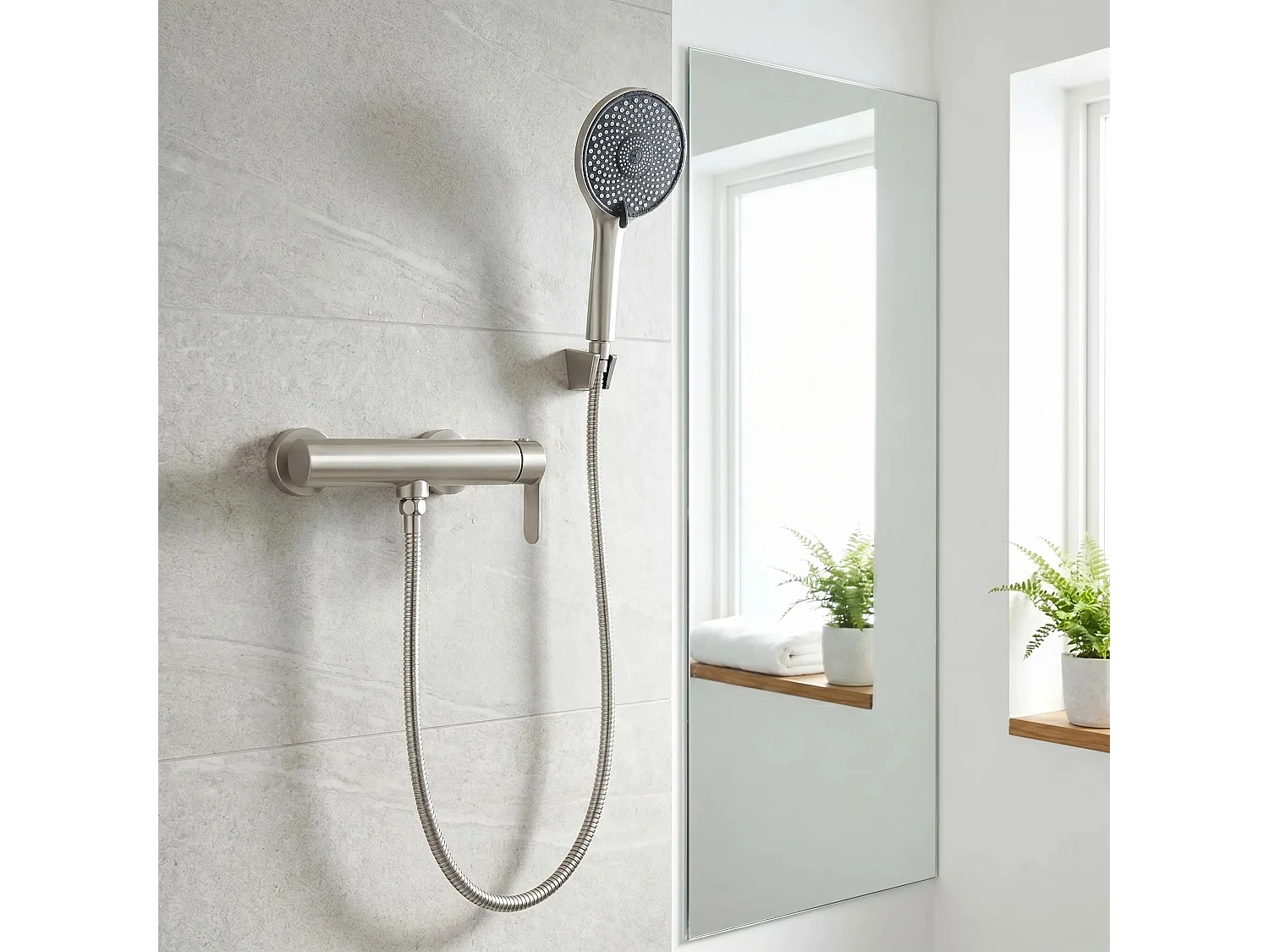 Robinet De Douche Rea Arcos Brush Nickel