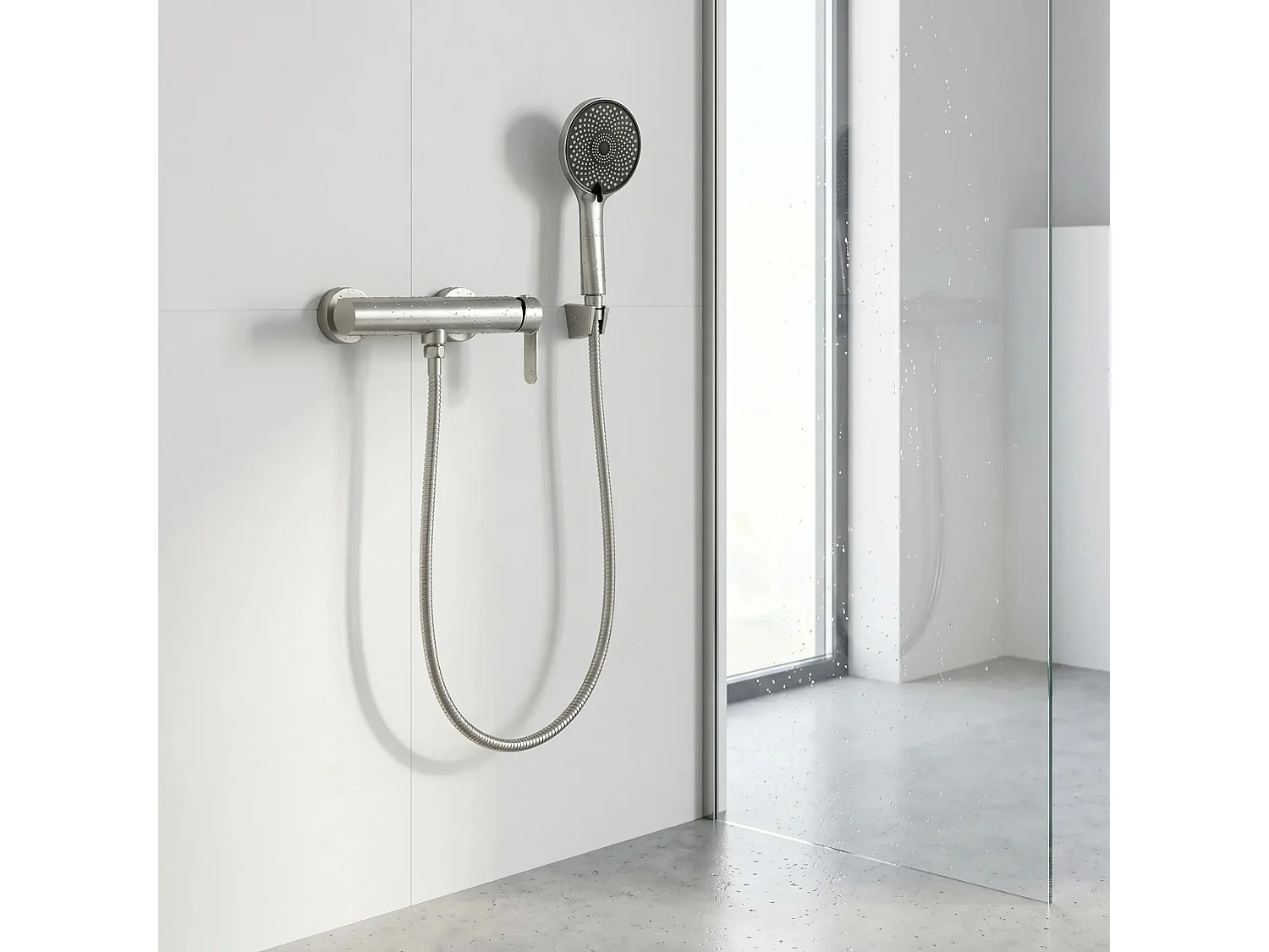 Robinet De Douche Rea Arcos Brush Nickel