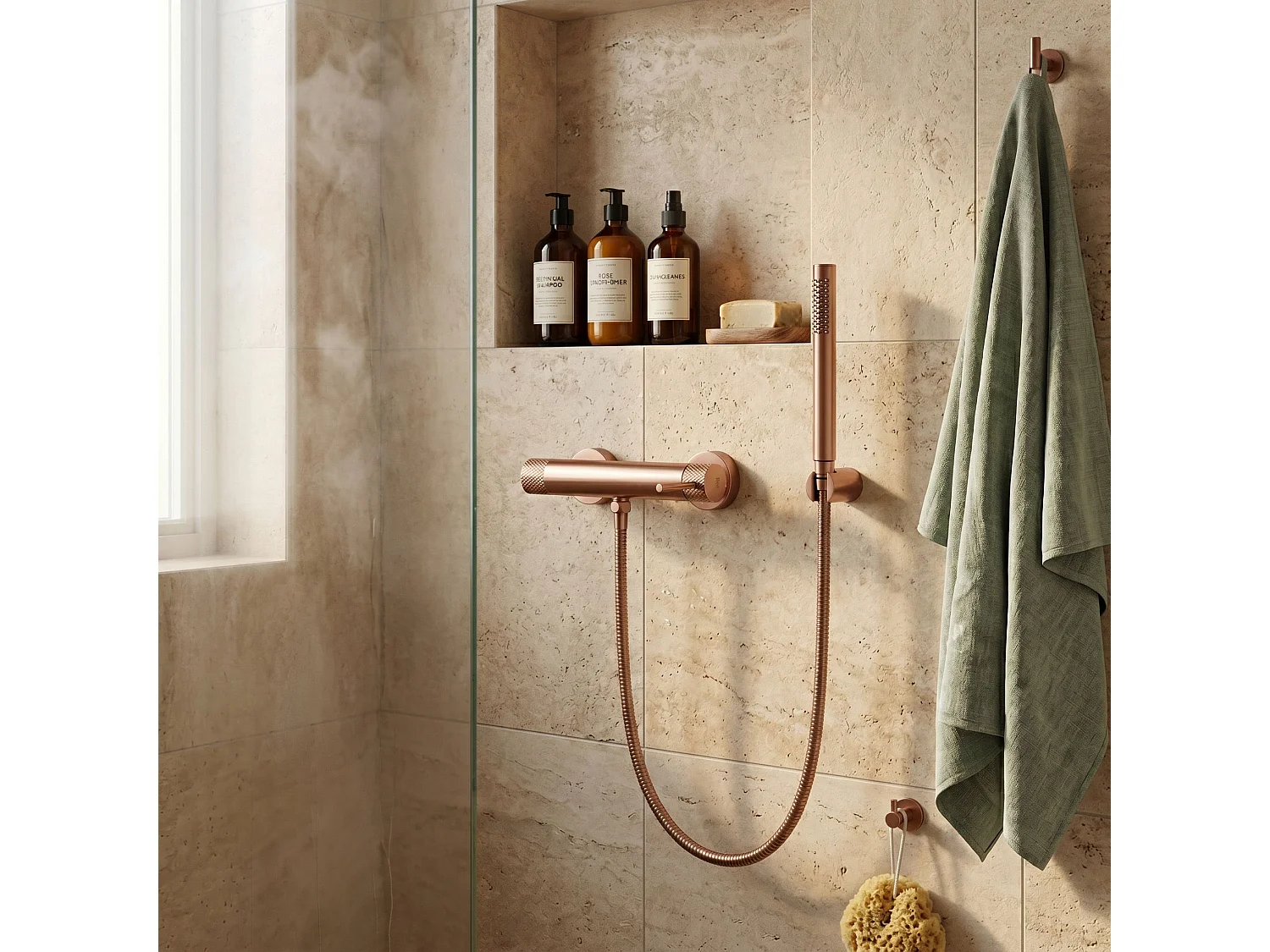 Robinet De Douche Rea Venti Brush Copper