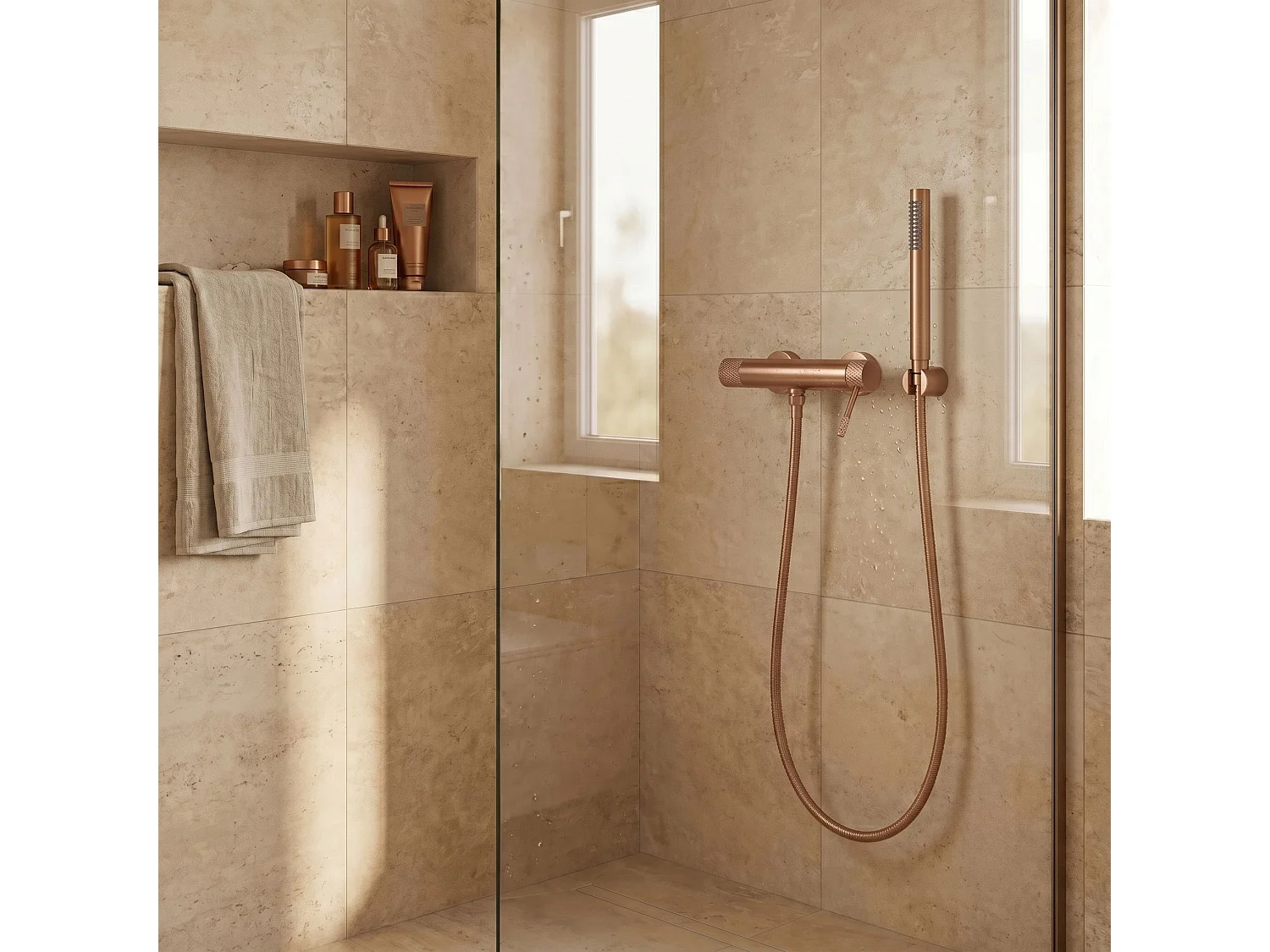 Robinet De Douche Rea Venti Brush Copper