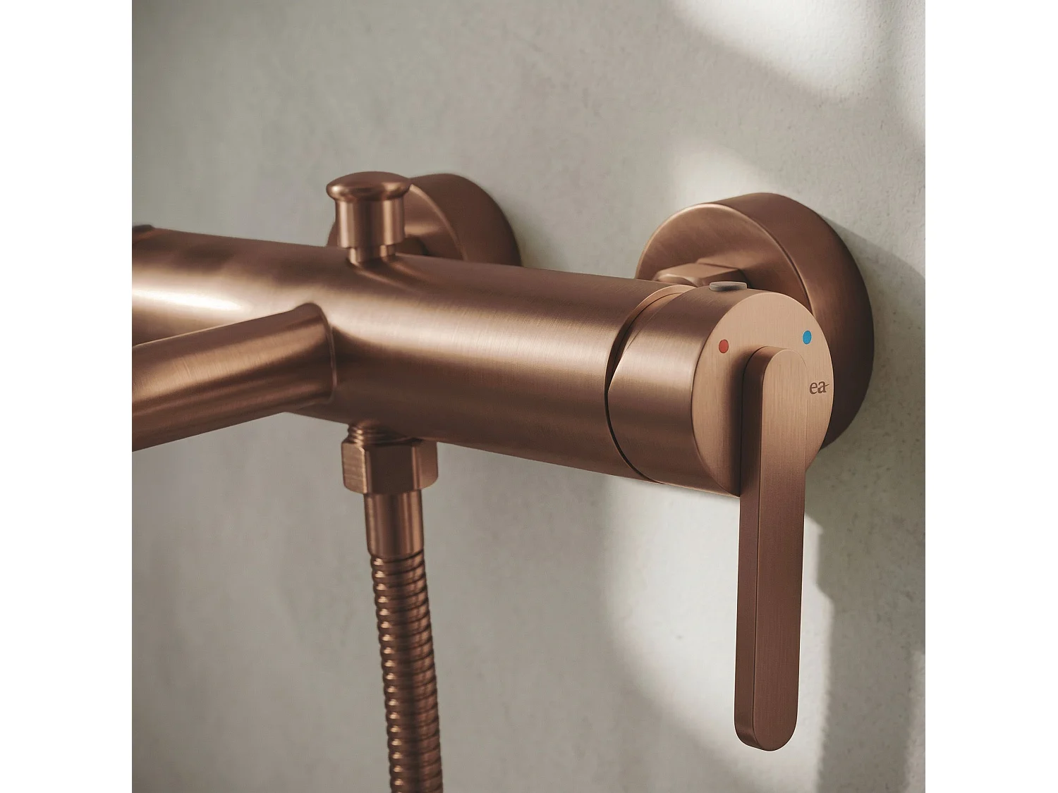Torneira Para Banheira Rea Ontario Side Brush Copper