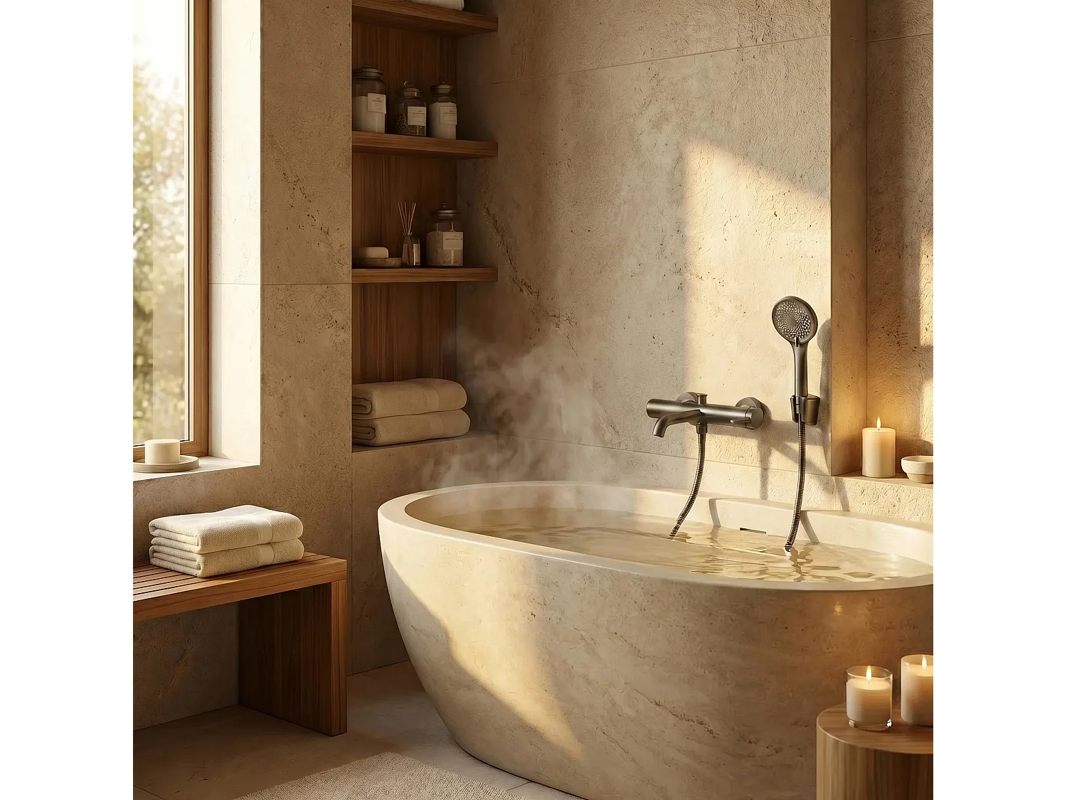 Robinet De Baignoire Rea Rivo Titanium