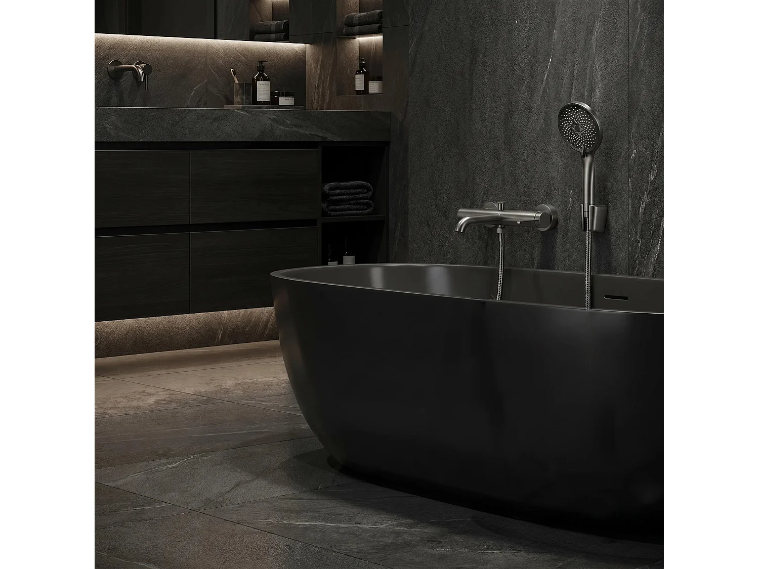Robinet De Baignoire Rea Rivo Titanium