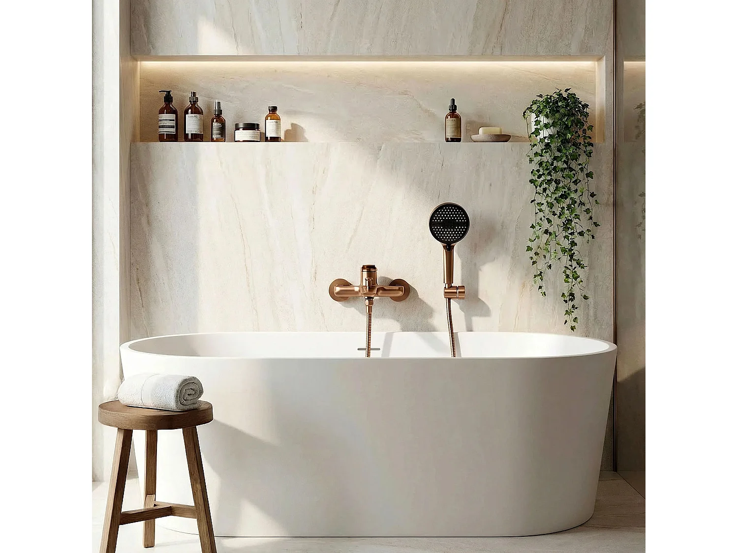 Torneira Da Banheira Rea Premium Vison White