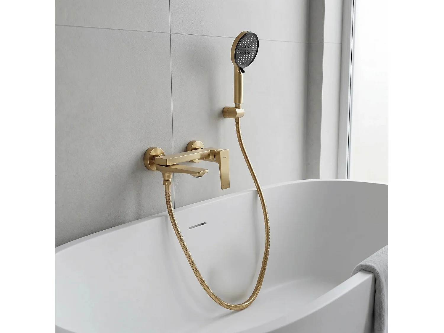 Torneira Da Banheira Rea Premium Prime Brush Gold