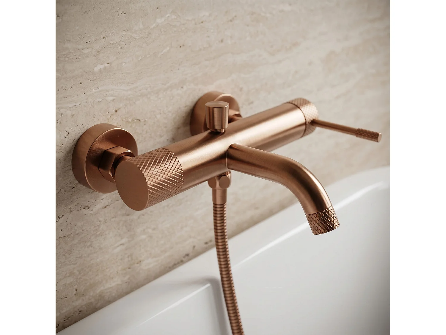 Robinet De Baignoire Rea Venti Brush Copper