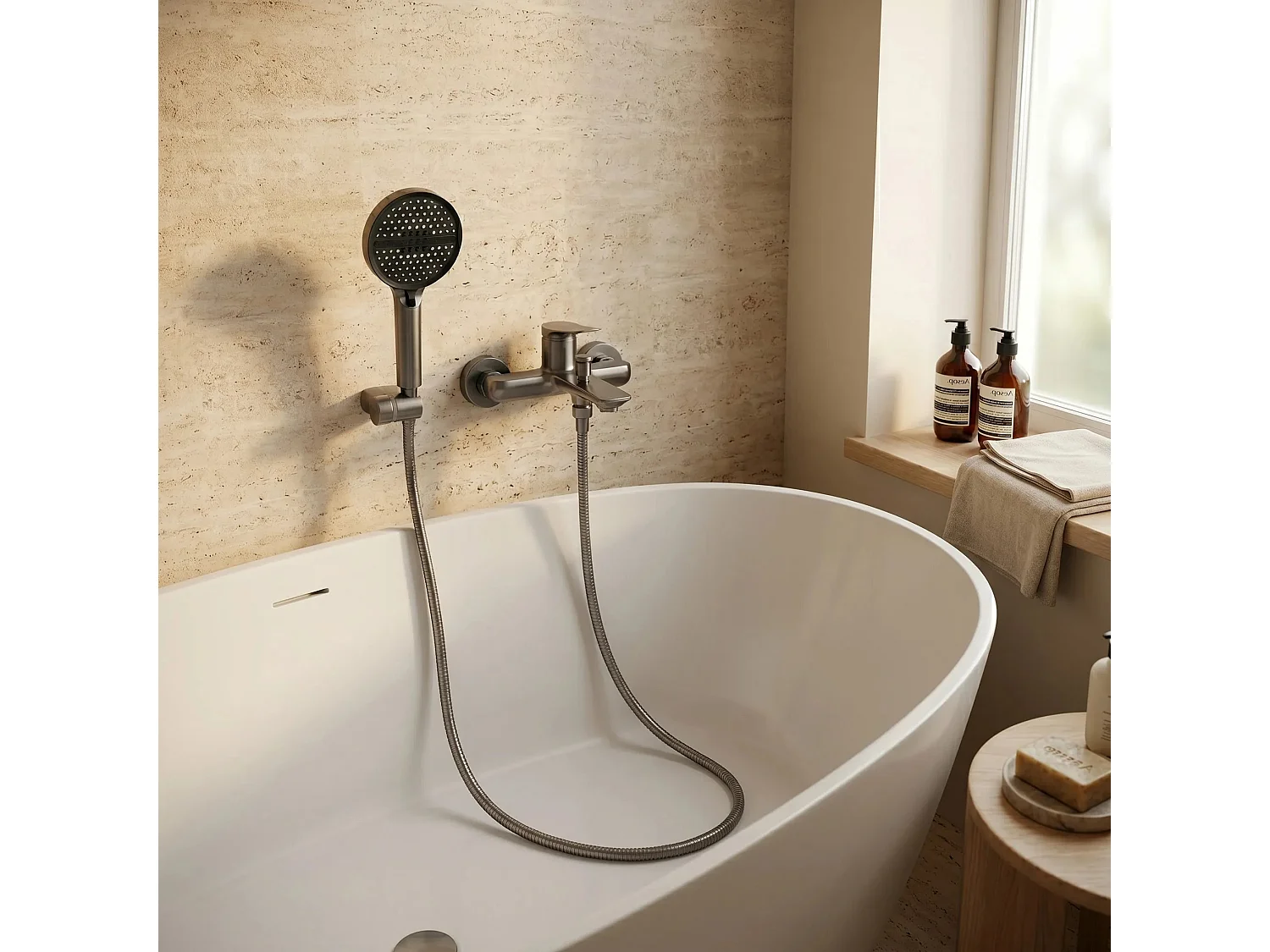 Robinet De Baignoire Rea Premium Vision Titanium