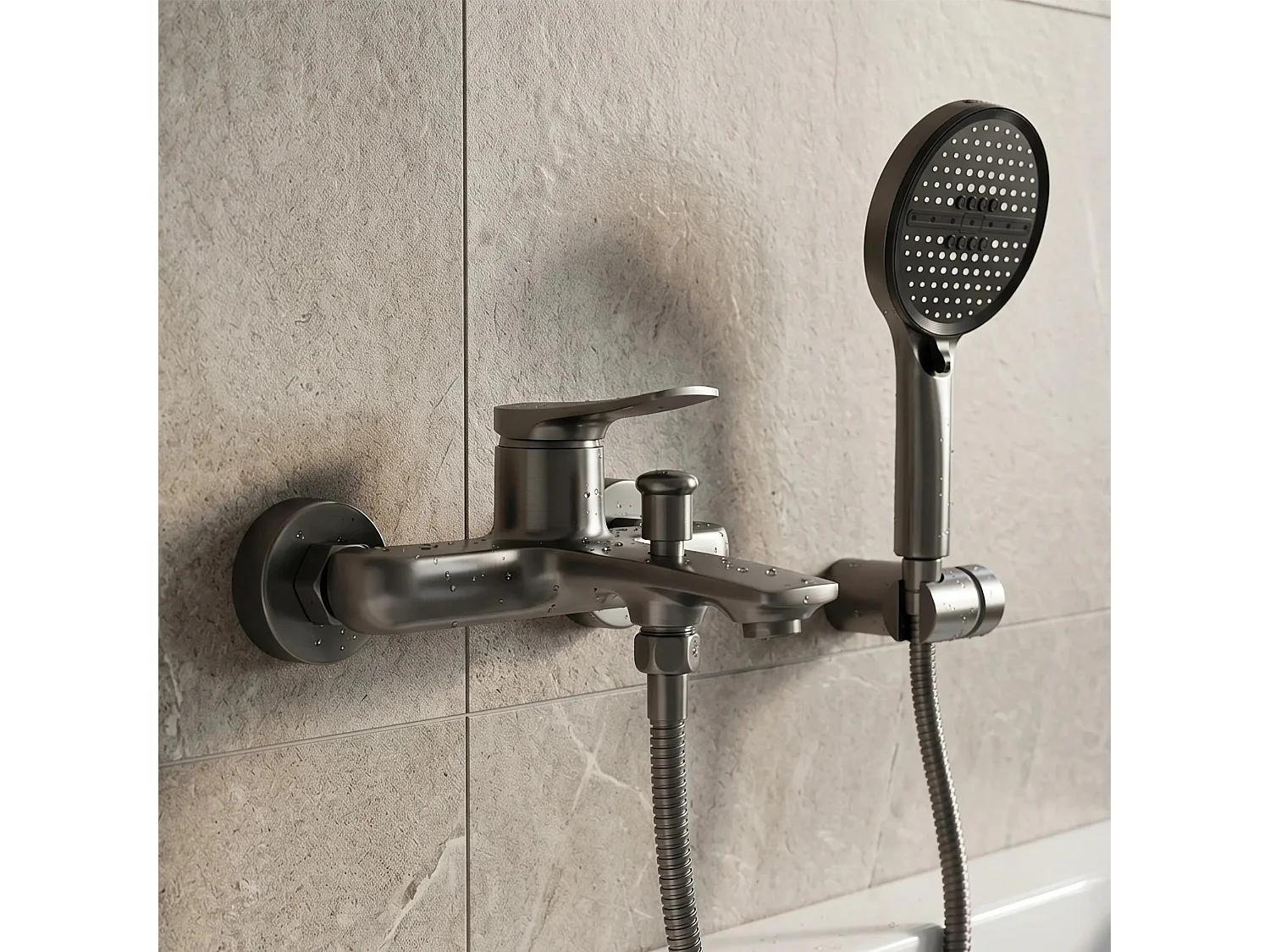 Robinet De Baignoire Rea Premium Vision Titanium