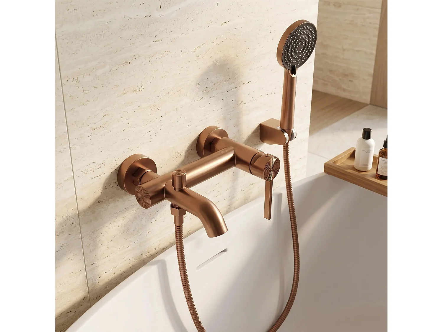 Torneira Para Banheira Rea Foster Brush Copper