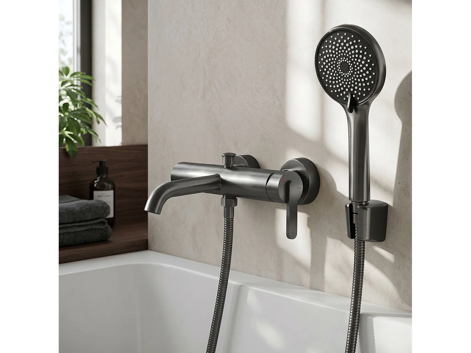 Torneira Para Banheira Rea Ontario Side Brush Copper