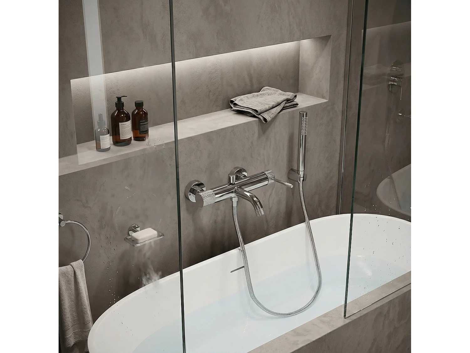 Robinet De Baignoire Rea Venti Chrome
