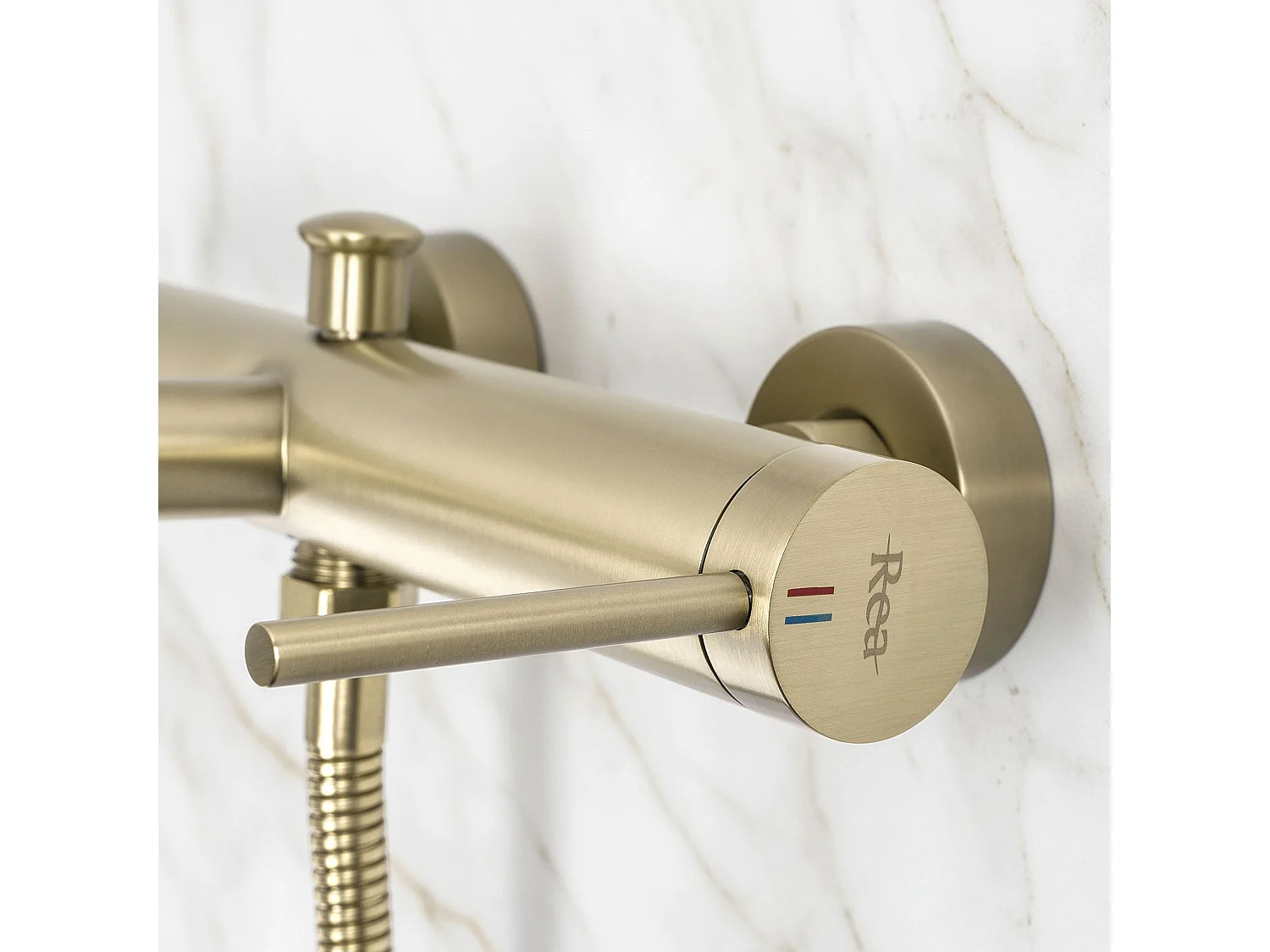 Vrijstaande Badkraan Rea Foss Brushed Gold