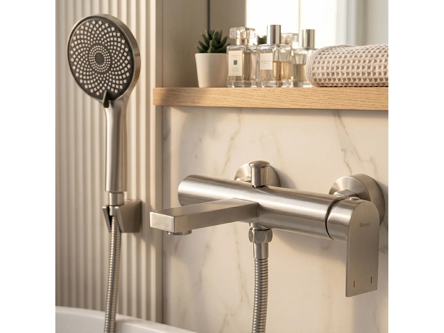 Mitigeur De Baignoire Rea Hunter Brush Nickel