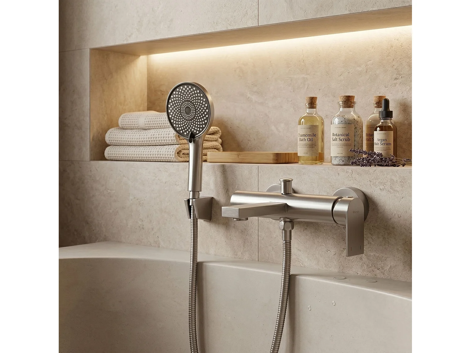 Mitigeur De Baignoire Rea Hunter Brush Nickel
