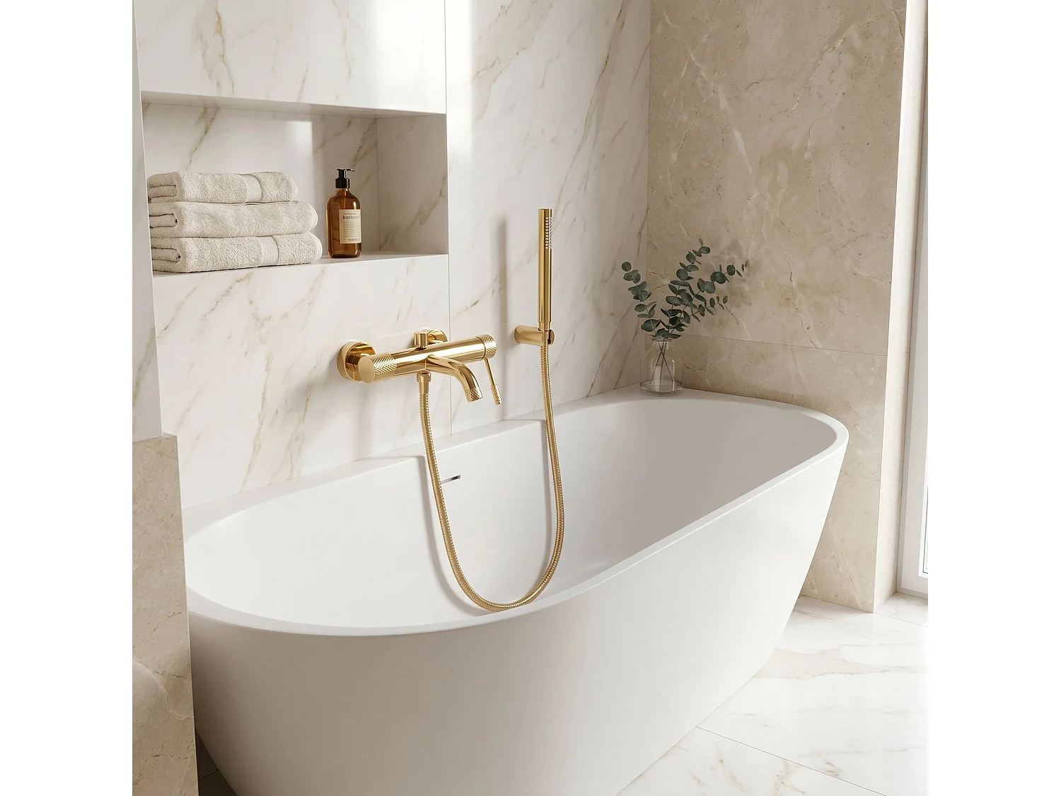 Robinet De Baignoire Rea Venti Gold