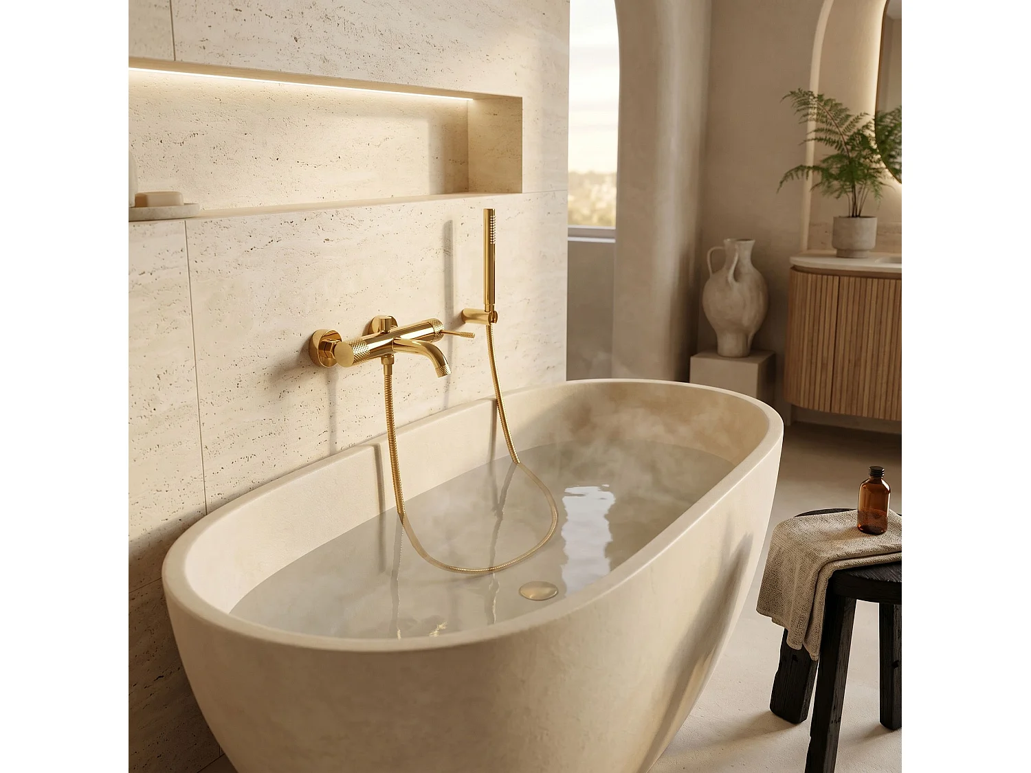 Robinet De Baignoire Rea Venti Gold