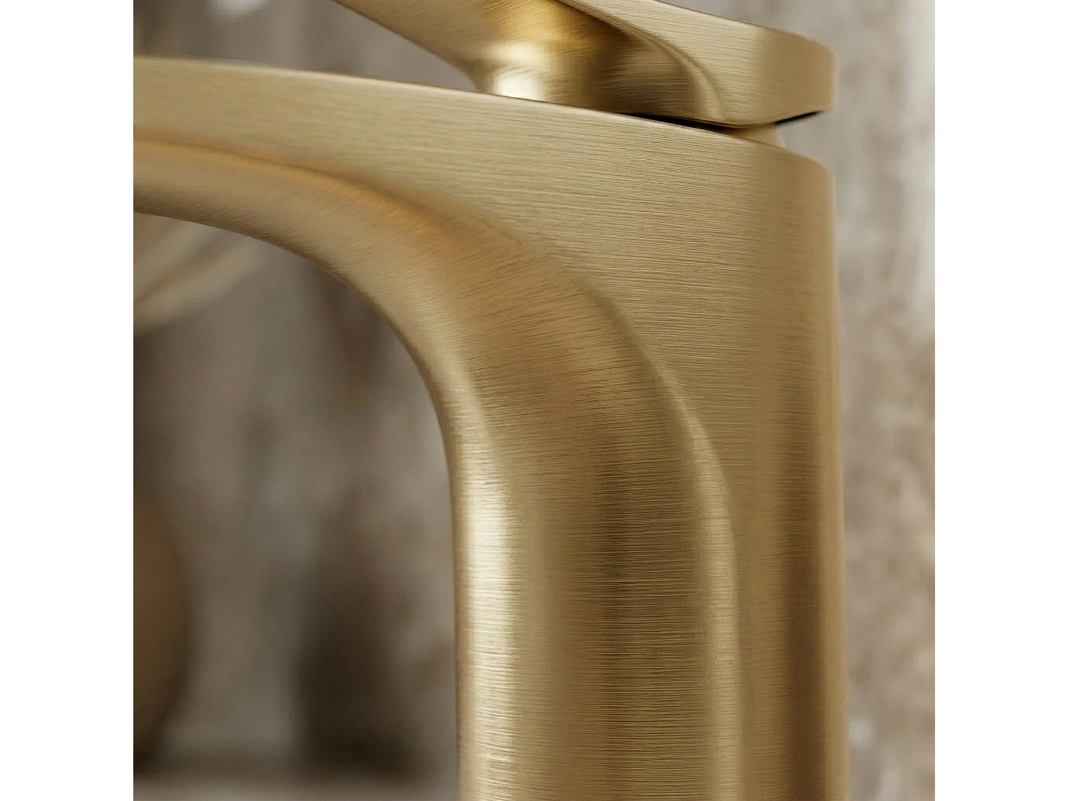 Wastafelkraan Rea Premium Vision High Brush Gold
