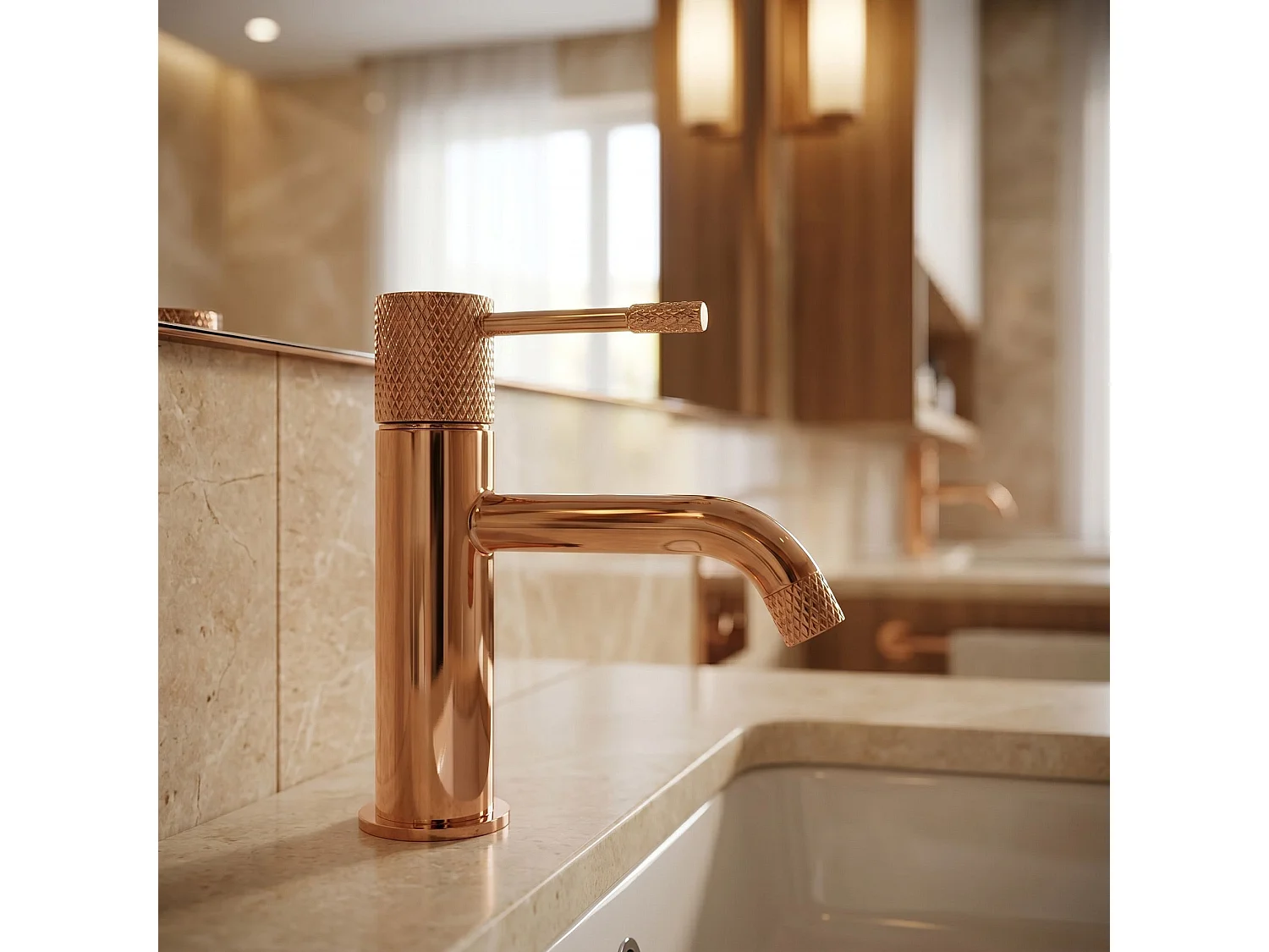 Wastafelkraan Rea Venti Low Copper