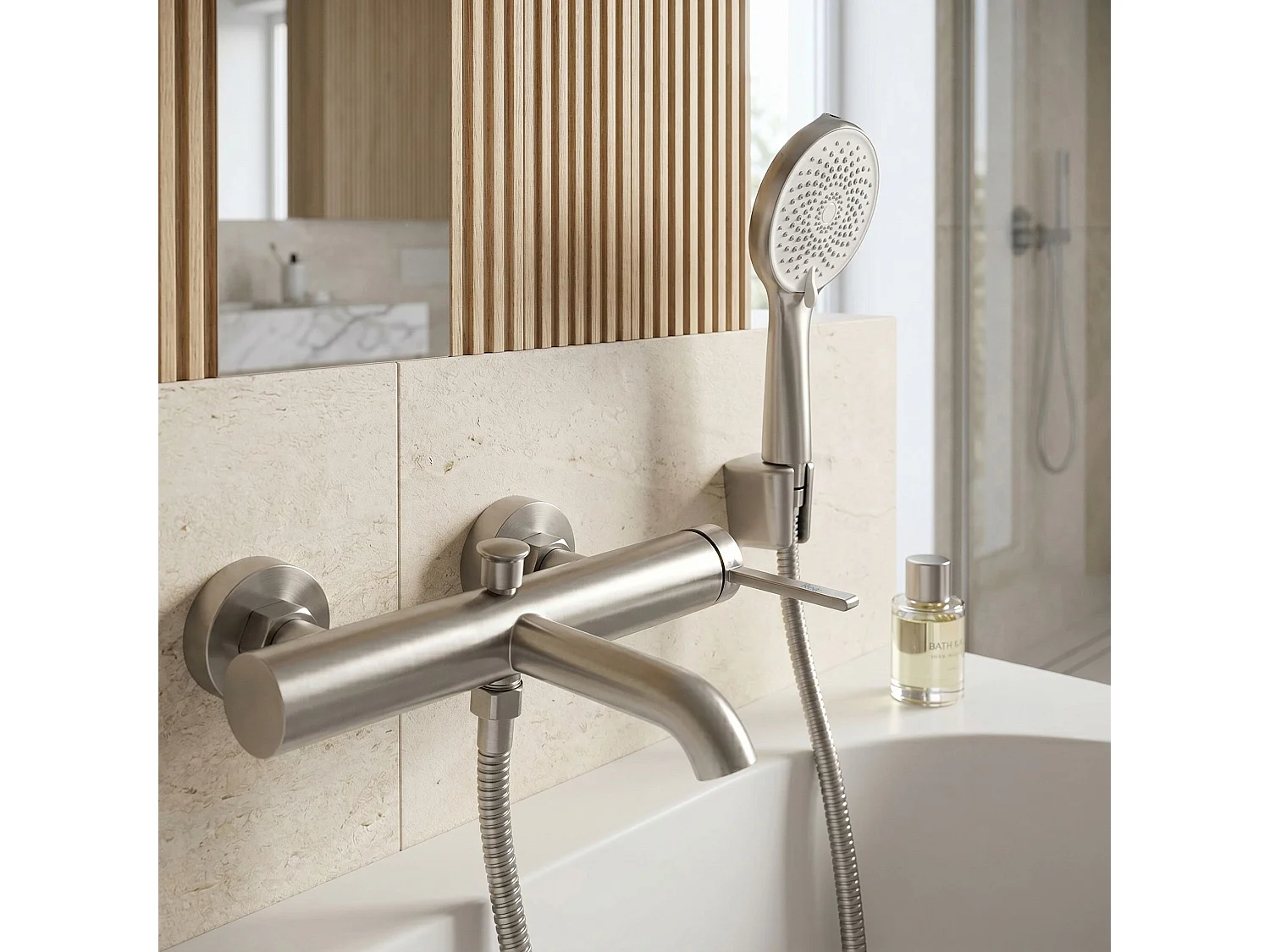 Robinet De Baignoire Rea Rivo Brush Nickel