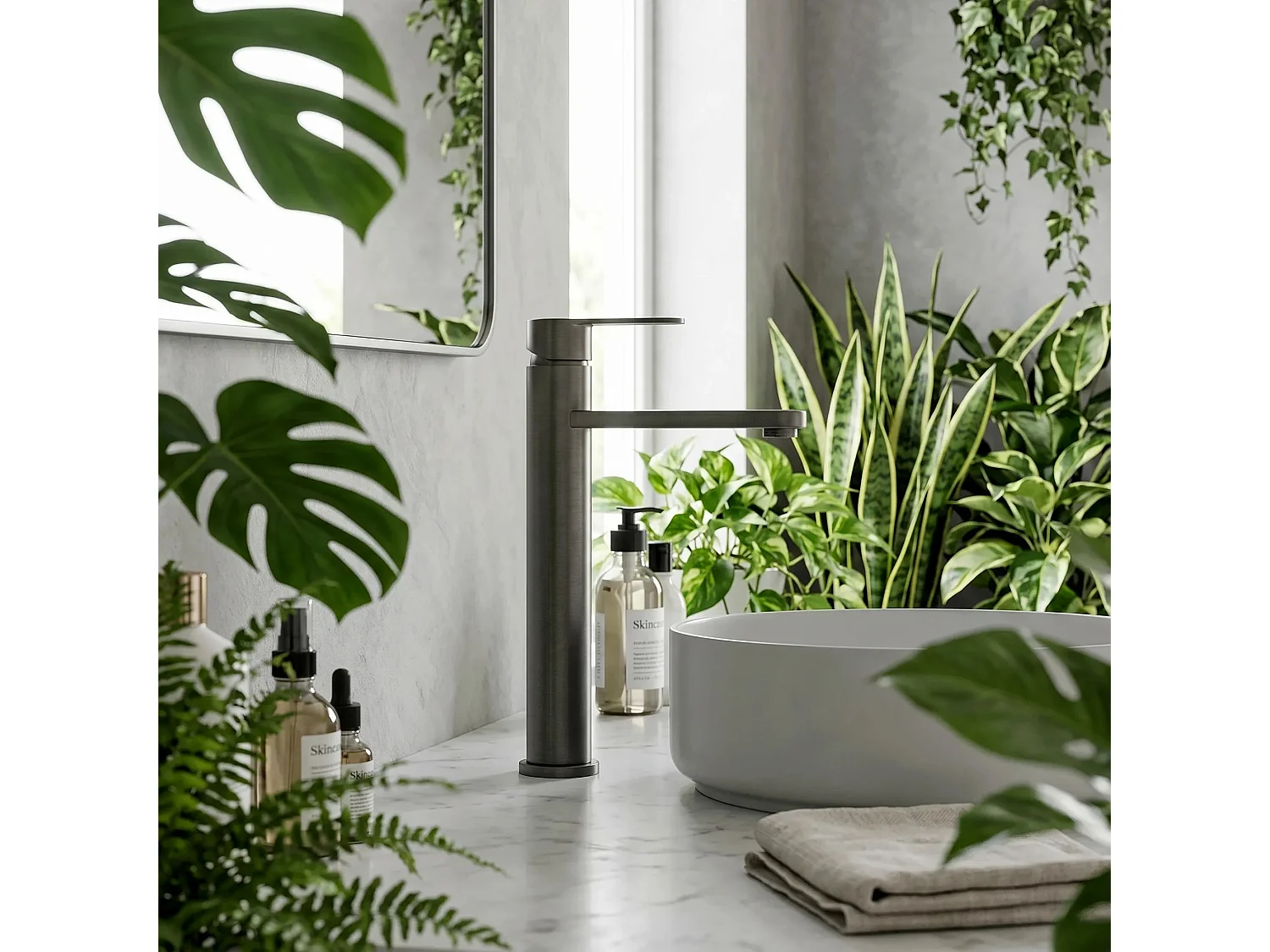 Robinet De Lavabo Rea Arcos High Titanium