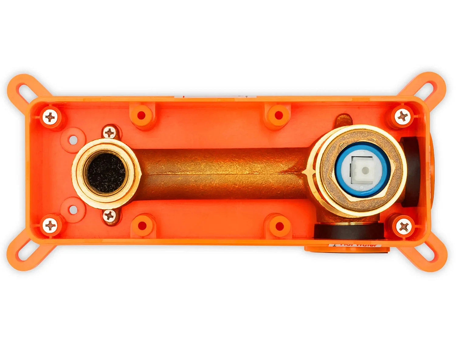 Verborgen Wastafelkraan Rea Lungo + Box Copper