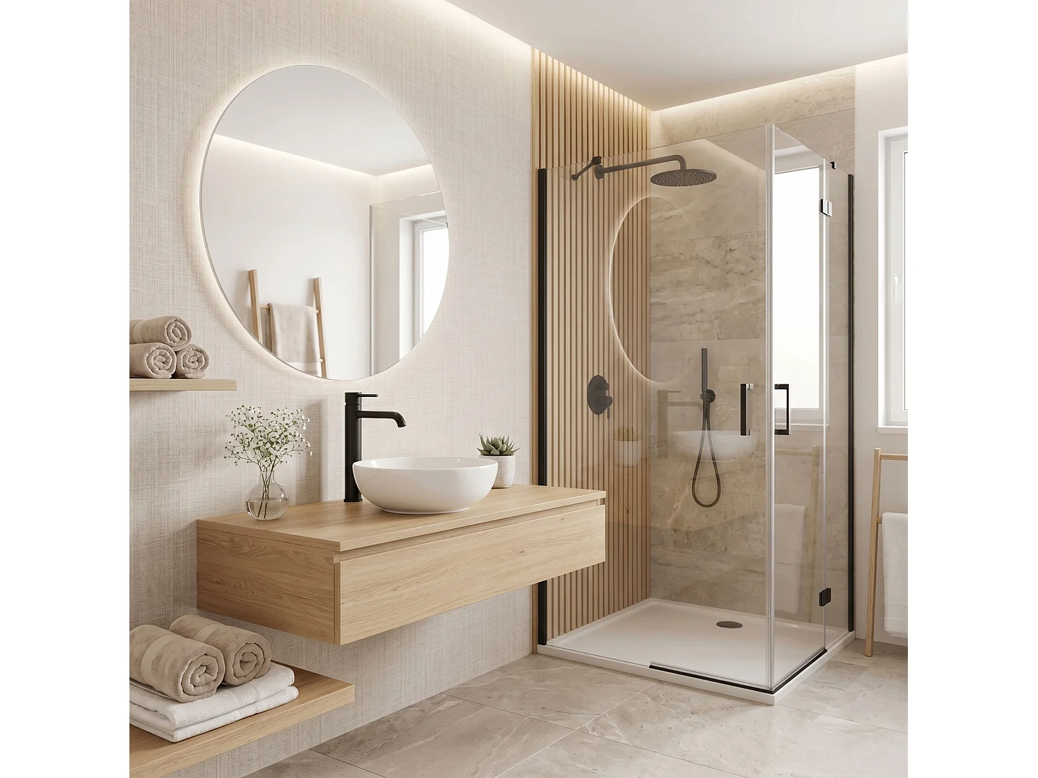 Håndvaskarmatur Rea Rivo High Black