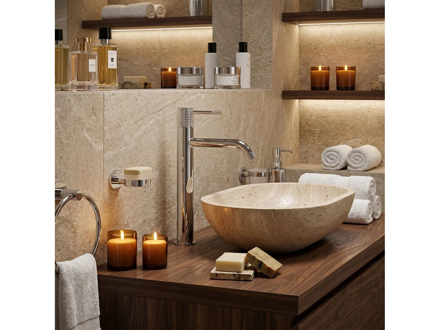 Robinet De Lavabo Rea Venti High Chrome