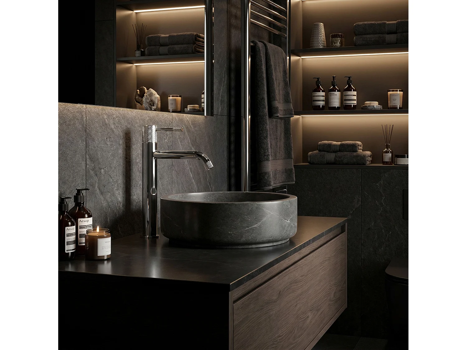 Robinet De Lavabo Rea Venti High Chrome