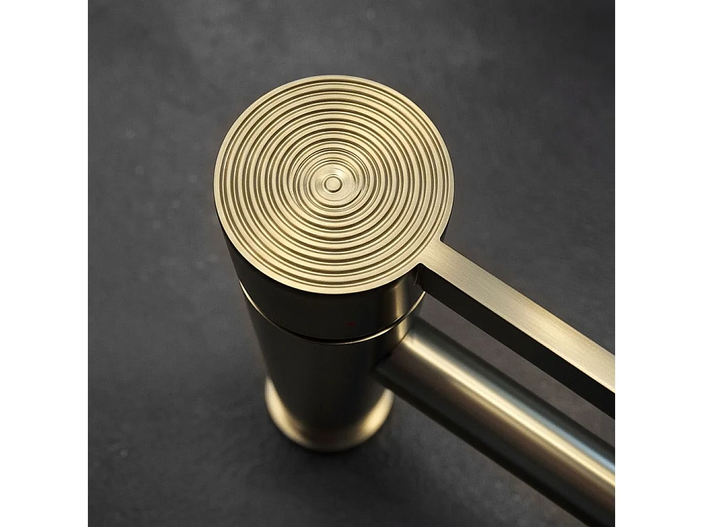 Wastafelmengkraan Rea Foster Low Brush Gold
