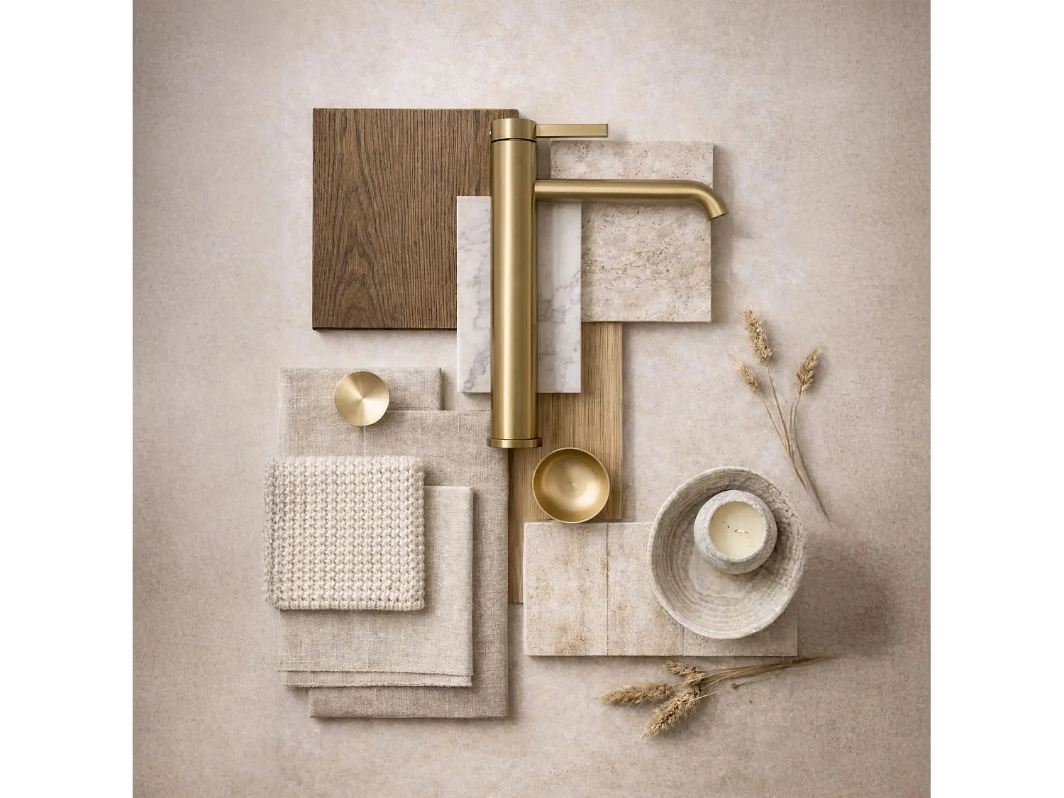 Grifo Del Lavabo Rea Rivo High Brush Gold