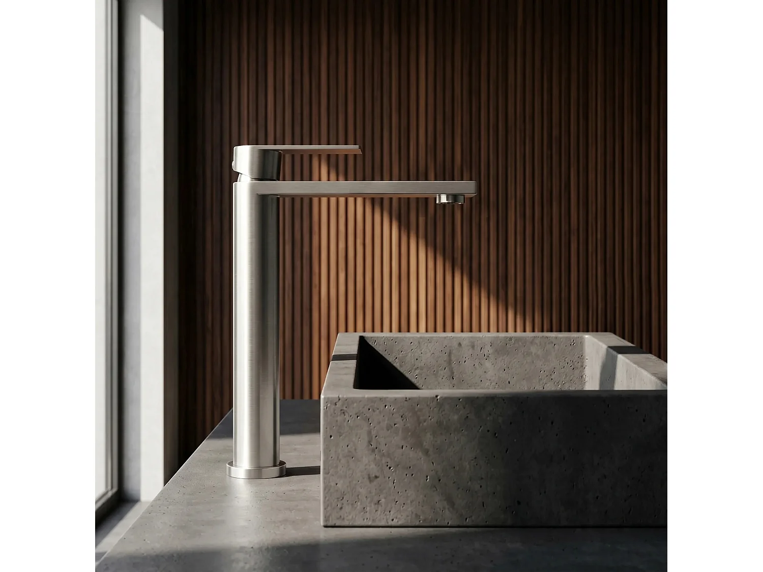 Robinet De Lavabo Rea Hunter High Brush Nickel