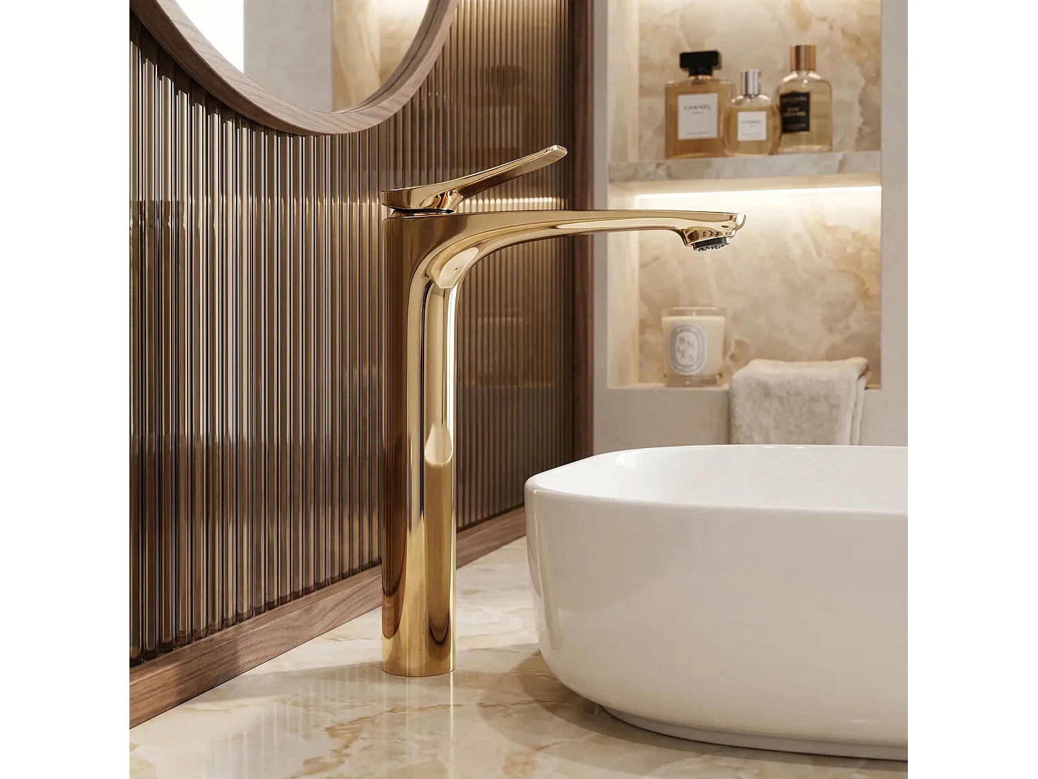 Robinet De Lavabo Rea Vision High Gold