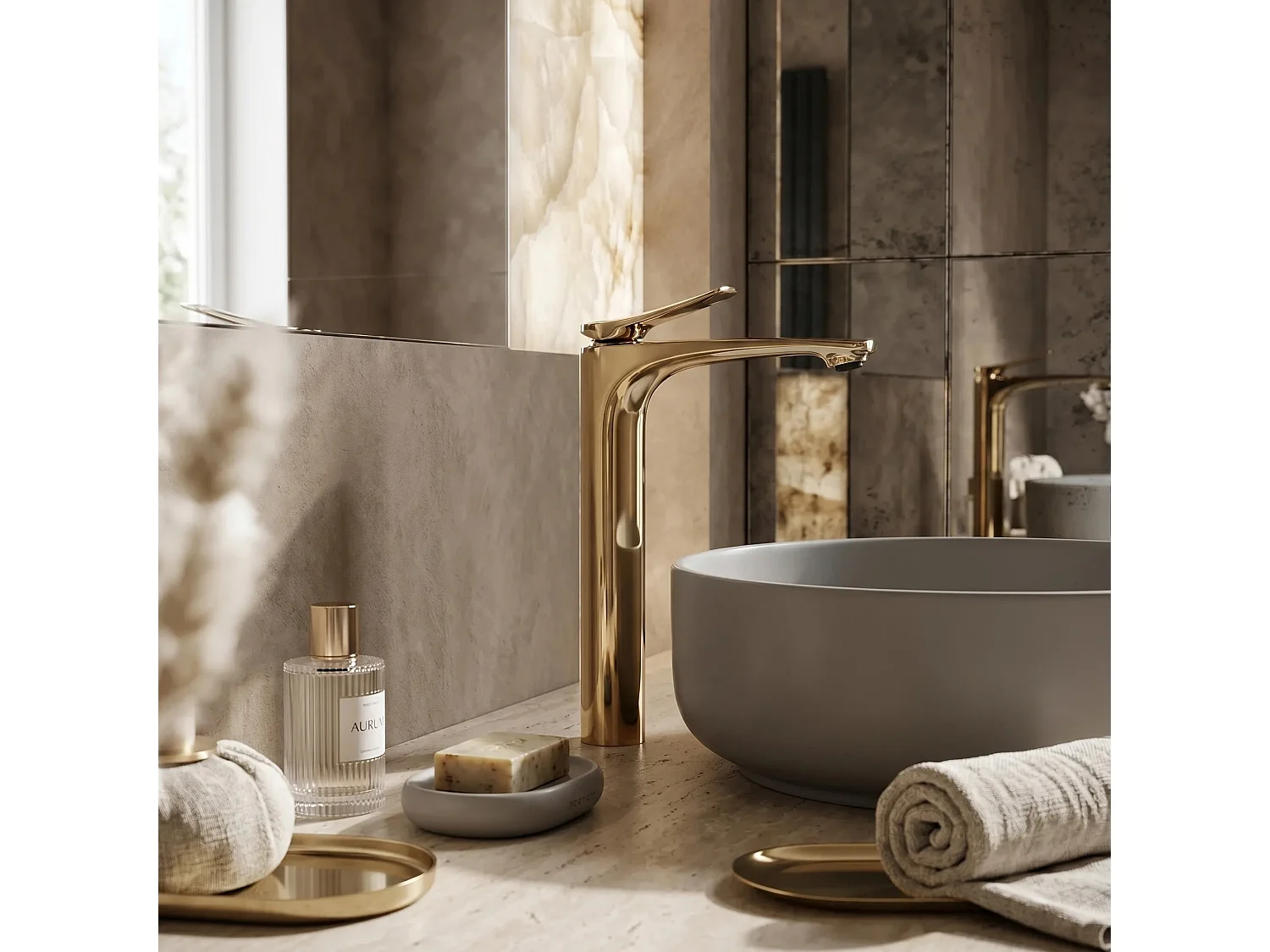 Robinet De Lavabo Rea Vision High Gold