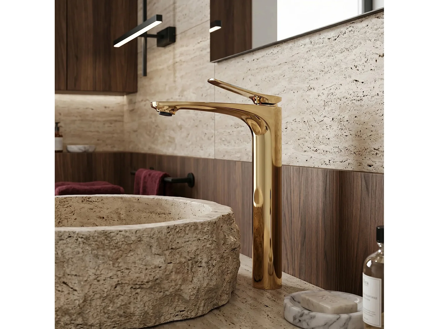 Robinet De Lavabo Rea Vision High Gold