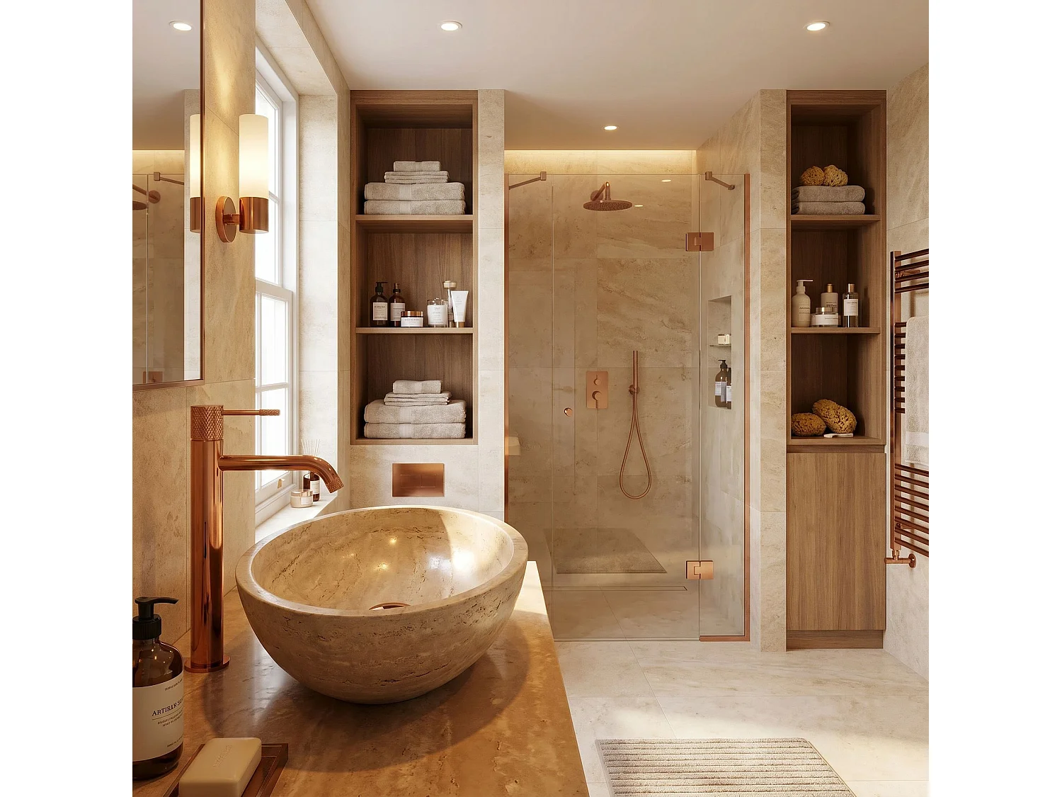 Robinet De Lavabo Rea Venti High Copper