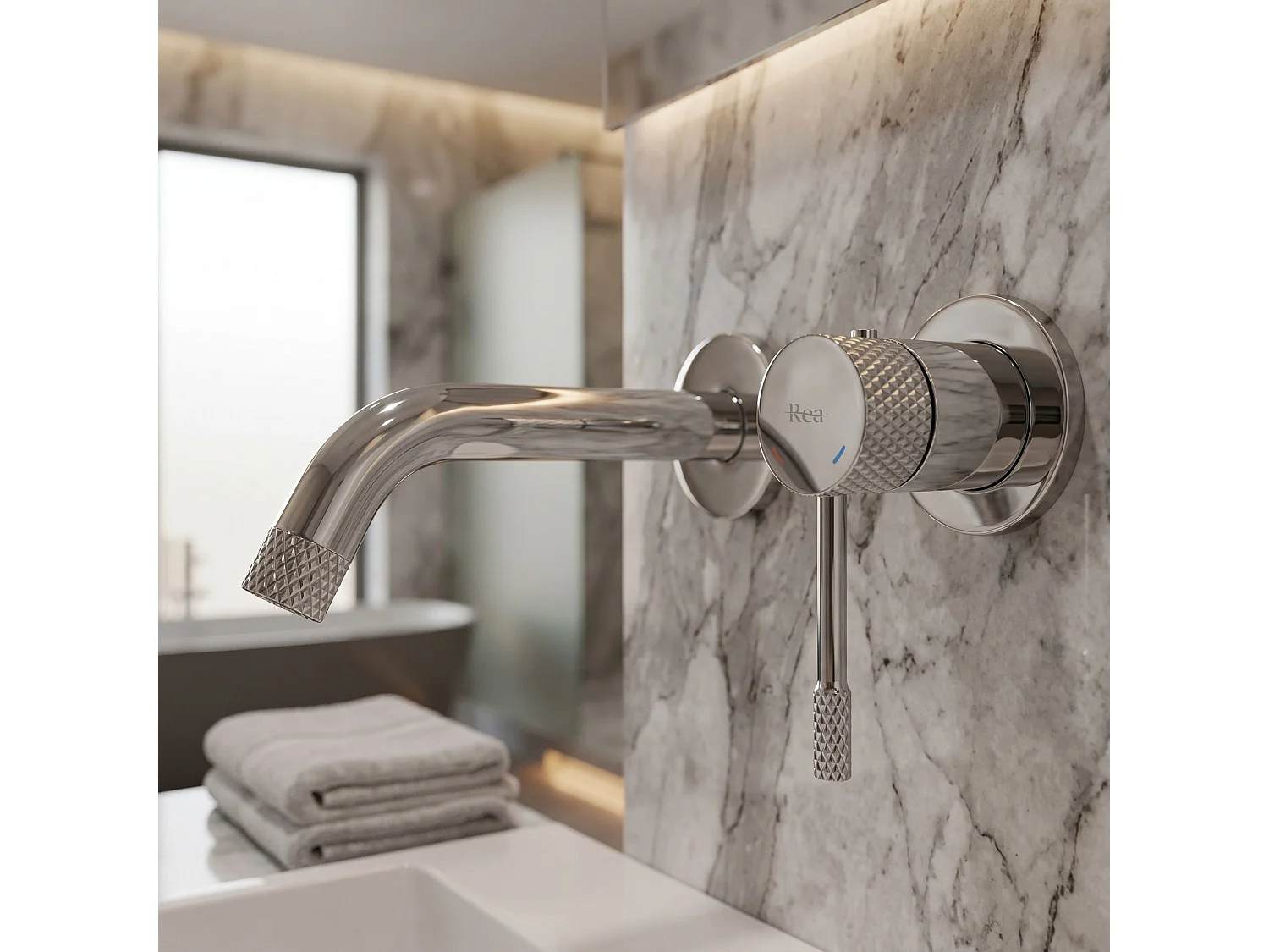 Robinet De Lavabo Encastré Rea Venti Chrome