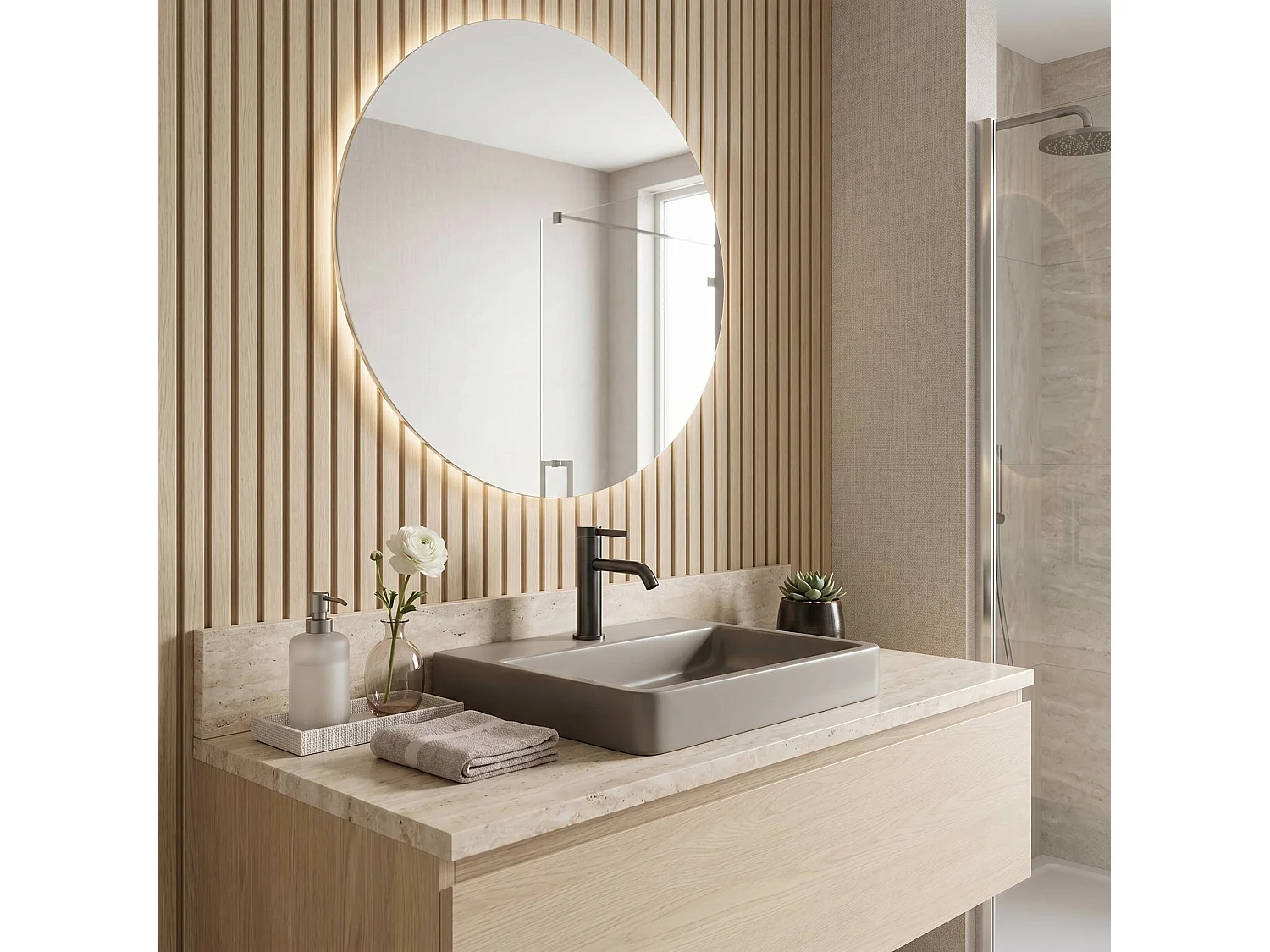 Robinet De Lavabo Rea Rivo Low Titanium