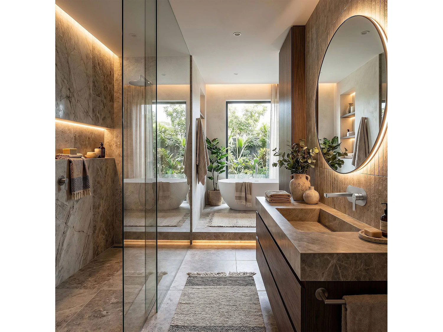 Robinet De Lavabo Dissimulé Rea Arcos Brush Nickel