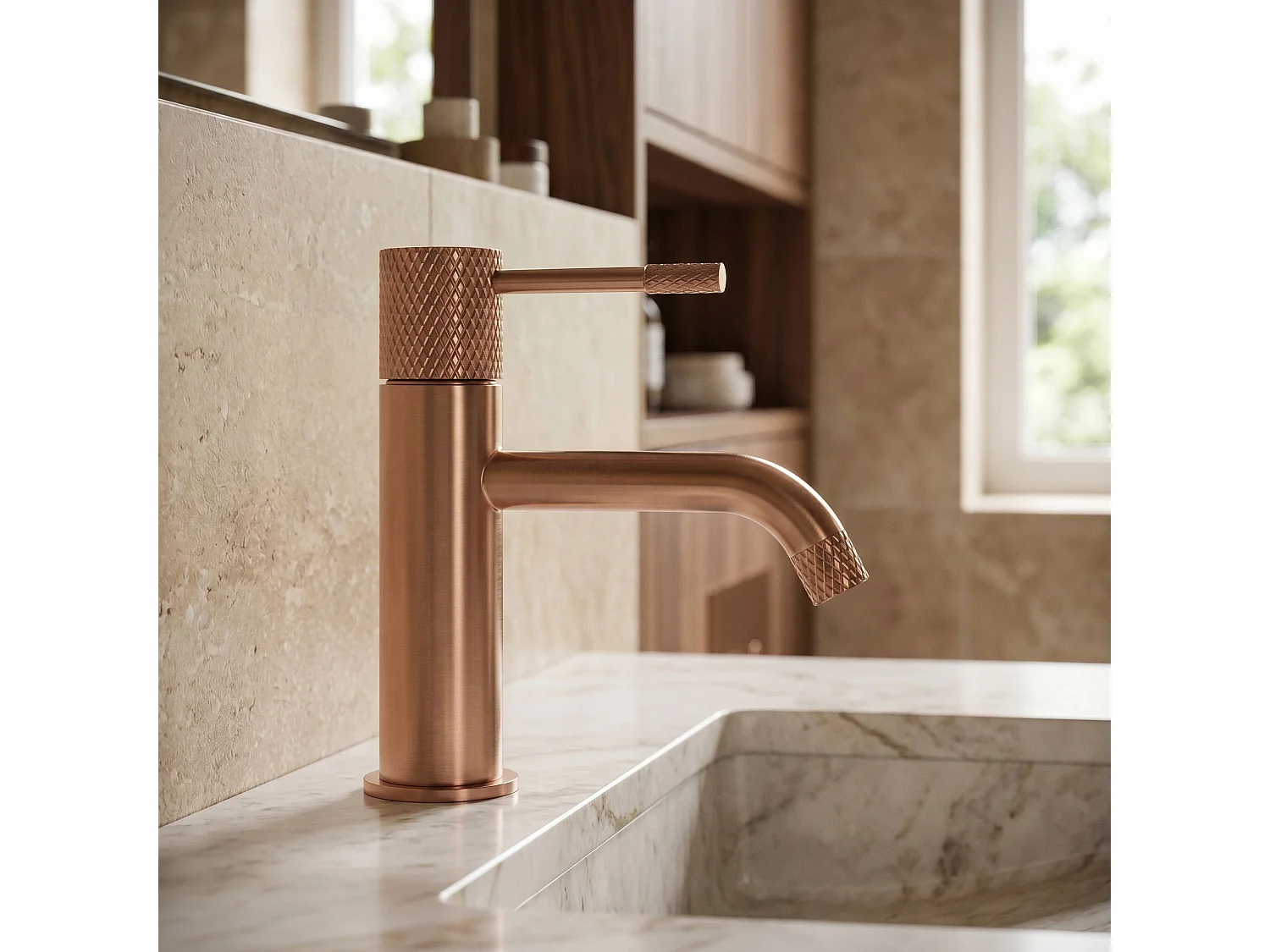 Wastafelkraan Rea Venti Low Copper